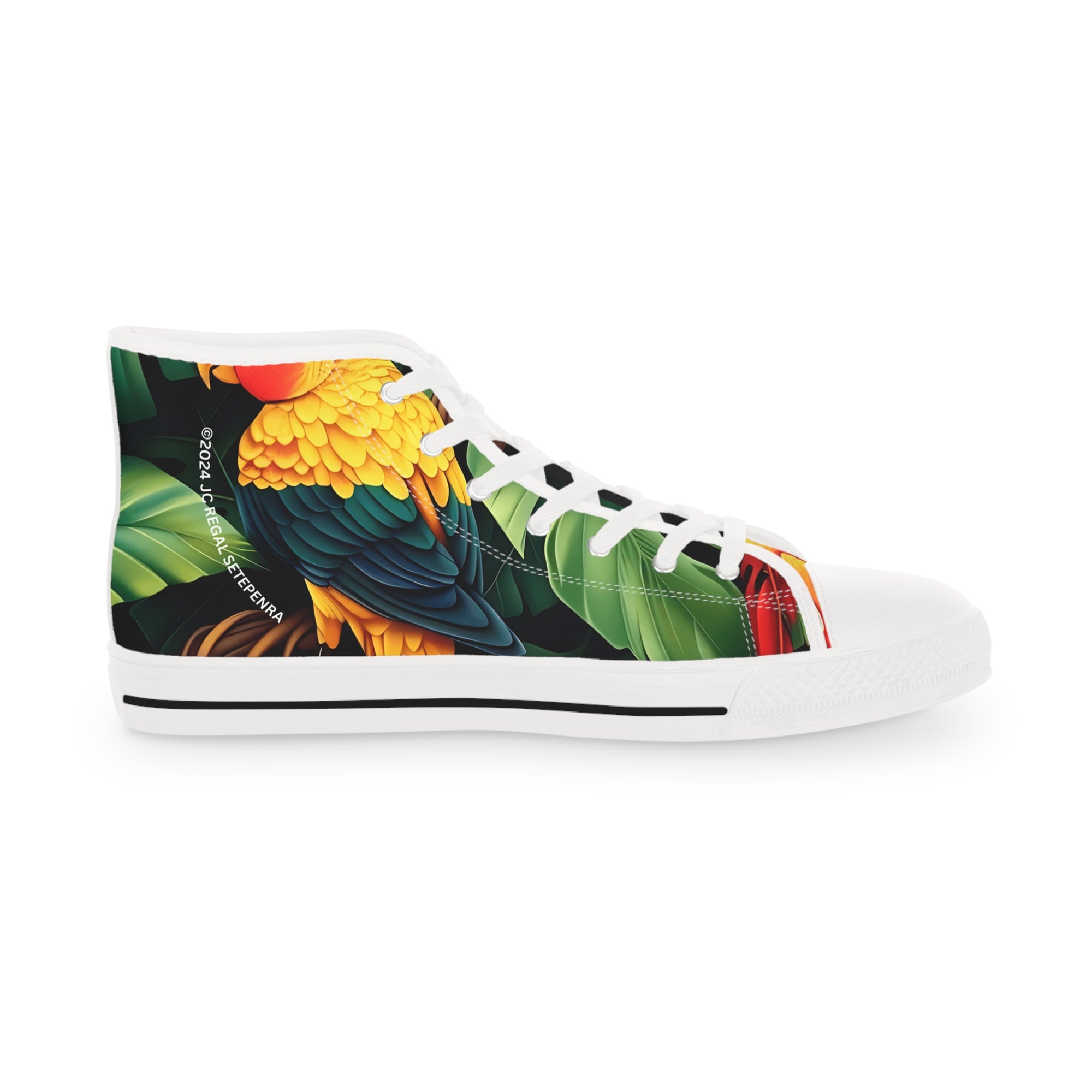 Tri-Parrot Men's High Top Sneakers SETEPENRA Shoes.