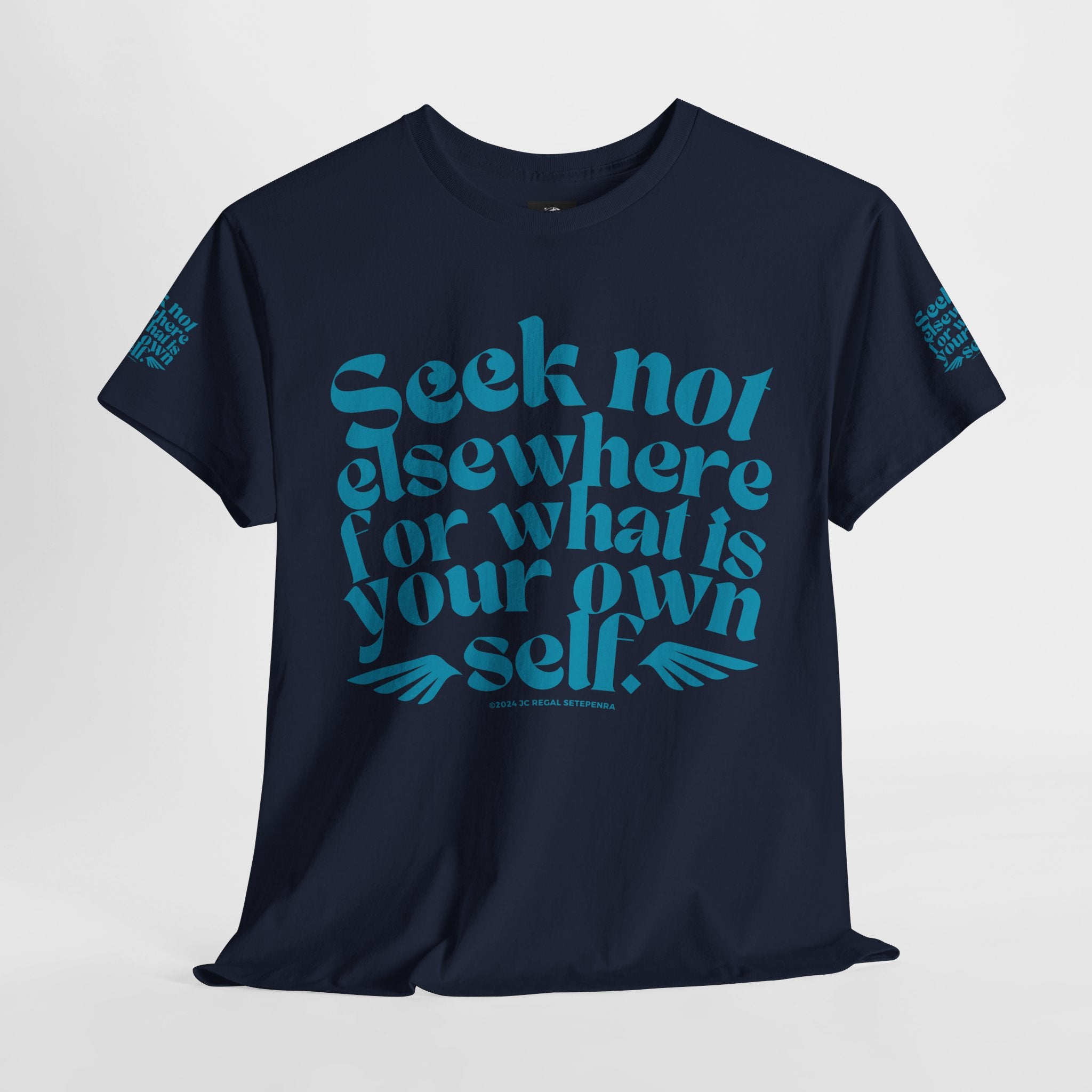 Seek Not Elsewhere (Aqua Edition) Unisex Heavy Cotton Tee