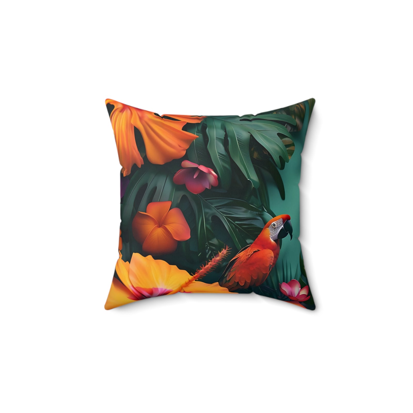 Tropican Retreat (Scene 2) Faux Suede Square Pillow SETEPENRA Home Decor.