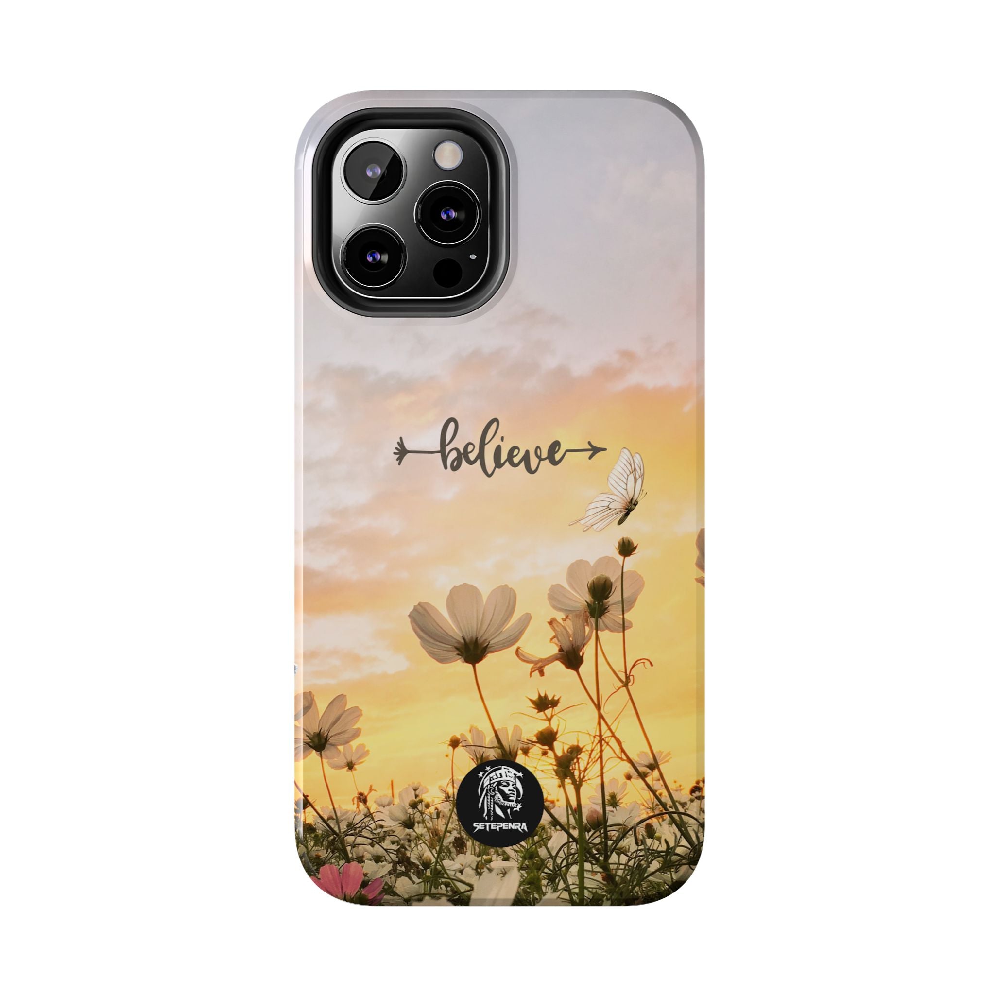 Believe Tough Phone Case (For iPhone, Galaxy & More) - Aesthetic Flower