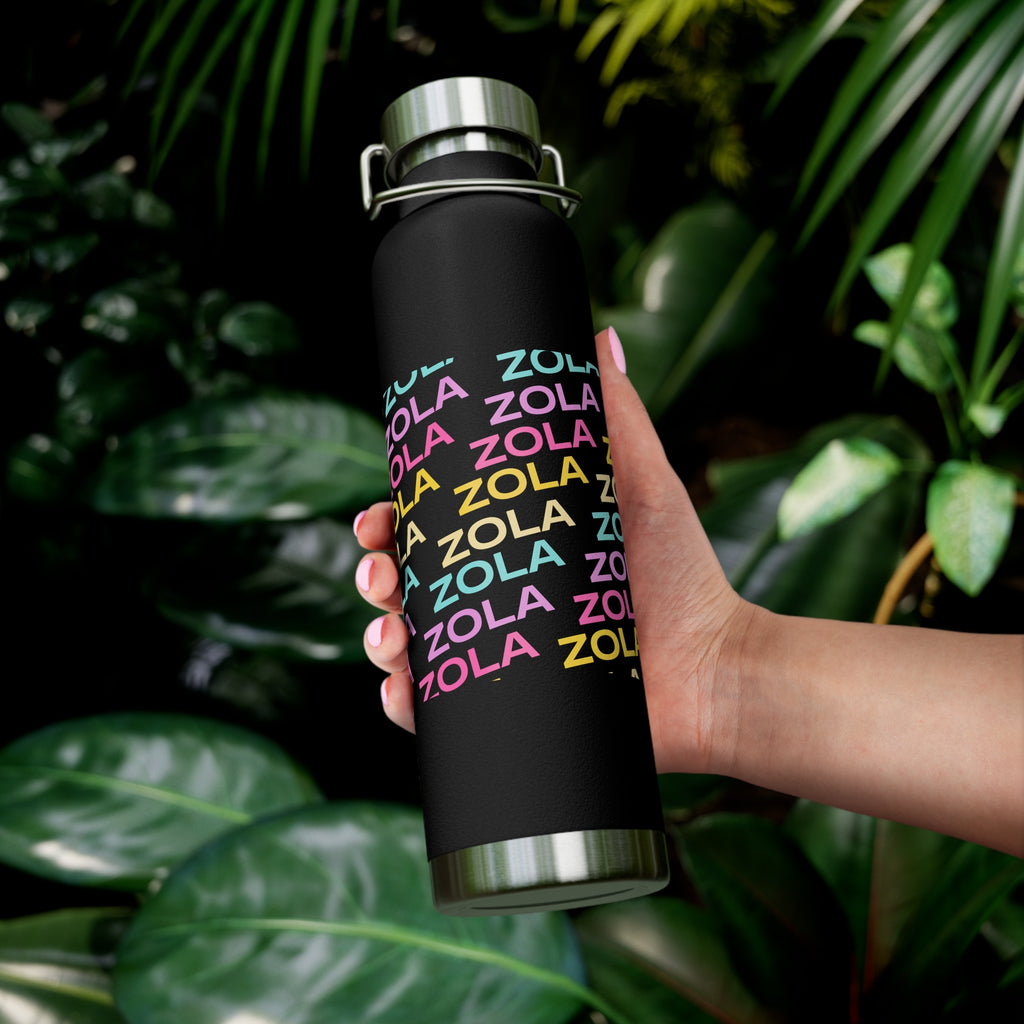 Zola Copper Vacuum Insulated Bottle, 22oz