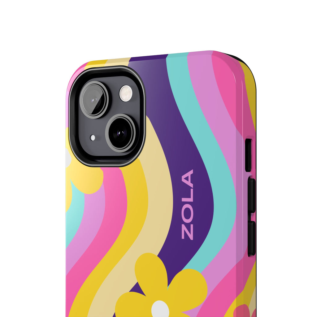 Zola Tough Phone Case (For iPhone, Galaxy & More) - Purple Wave