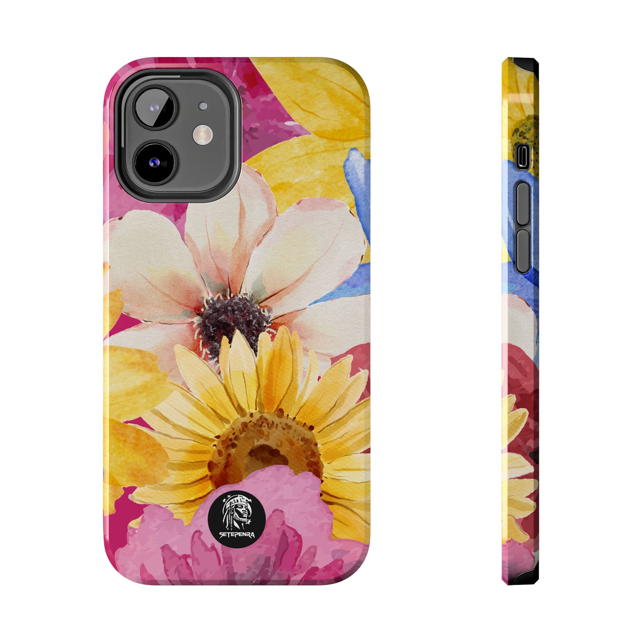 Watercolor Flowers Tough Phone Case (For iPhone, Galaxy & More) SETEPENRA Phone Case.
