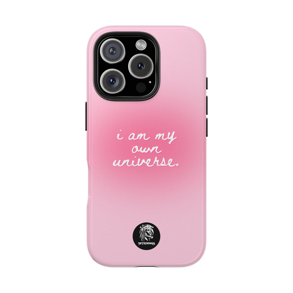 I Am My Own Universe Tough Phone Case (For iPhone, Galaxy & More) - Light Pink