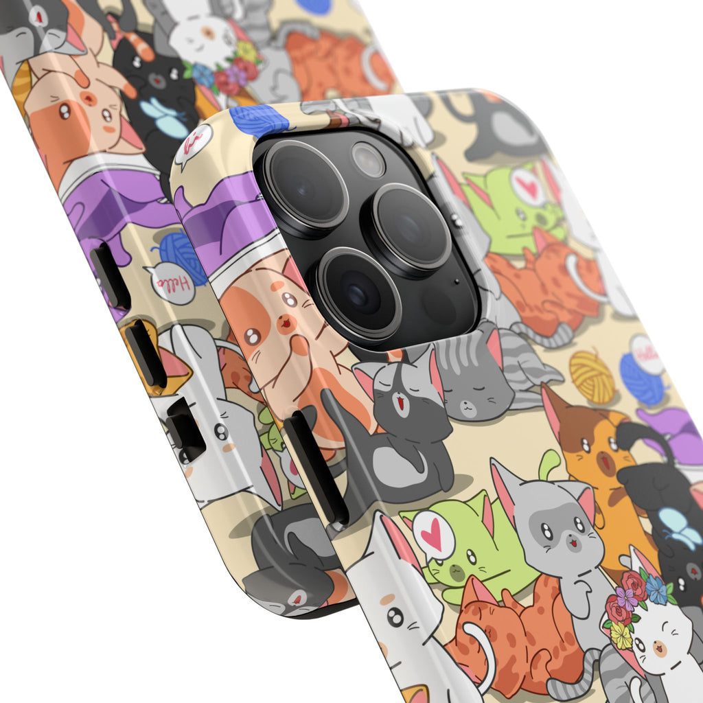 Cats A Lot Tough Phone Case (For iPhone, Galaxy & More)