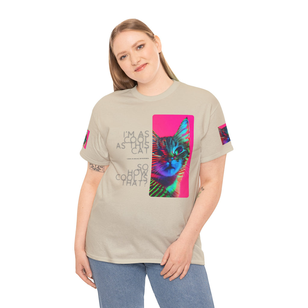 Cool Cat (Whiskers 2) Unisex Heavy Cotton Tee