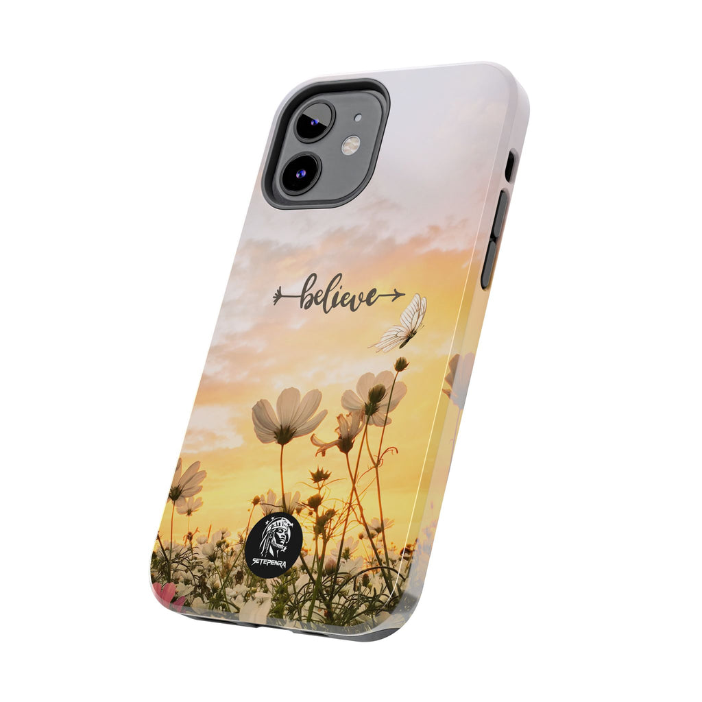 Believe Tough Phone Case (For iPhone, Galaxy & More) - Aesthetic Flower