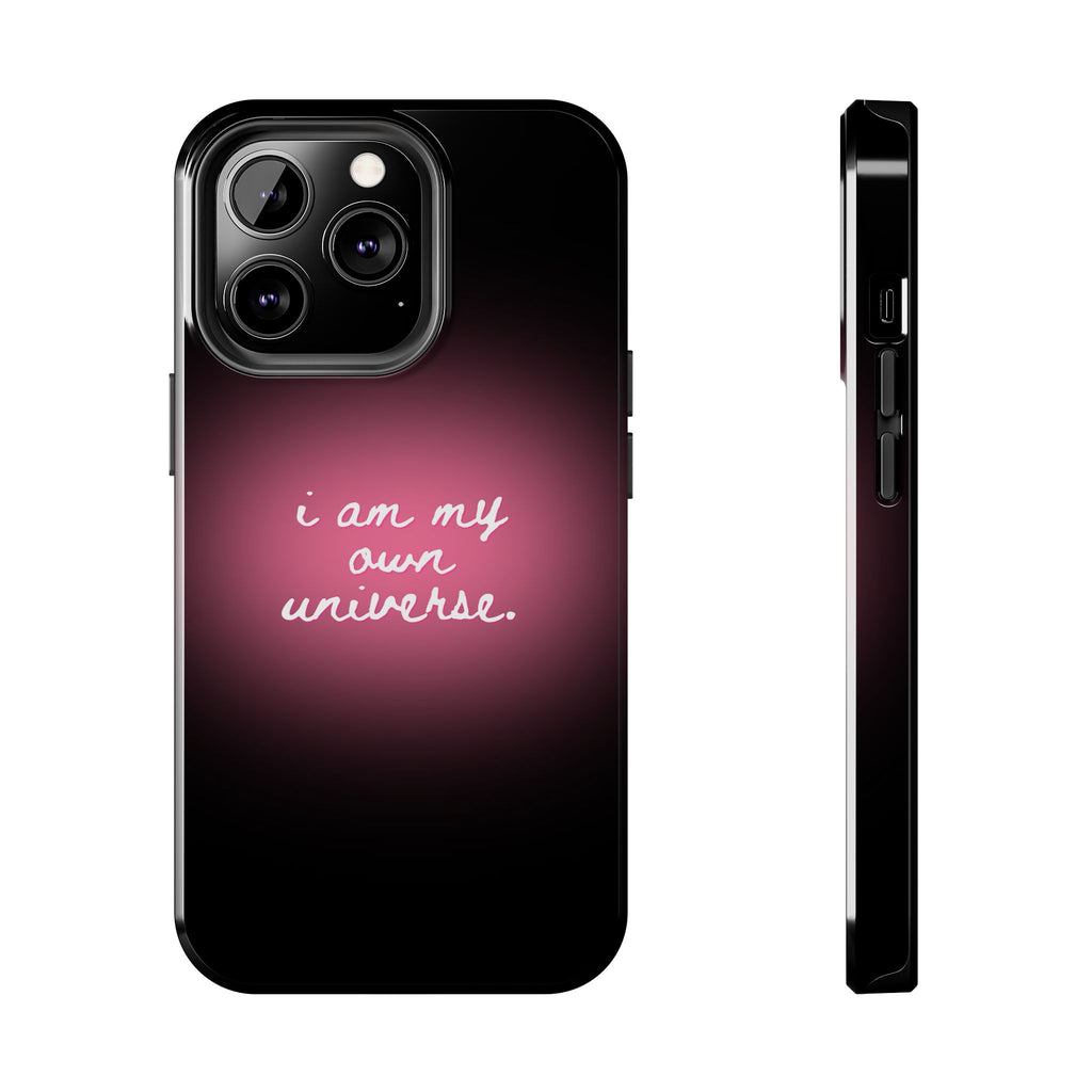 I Am My Own Universe — Pink Glow Protective Cover Tough Phone Case