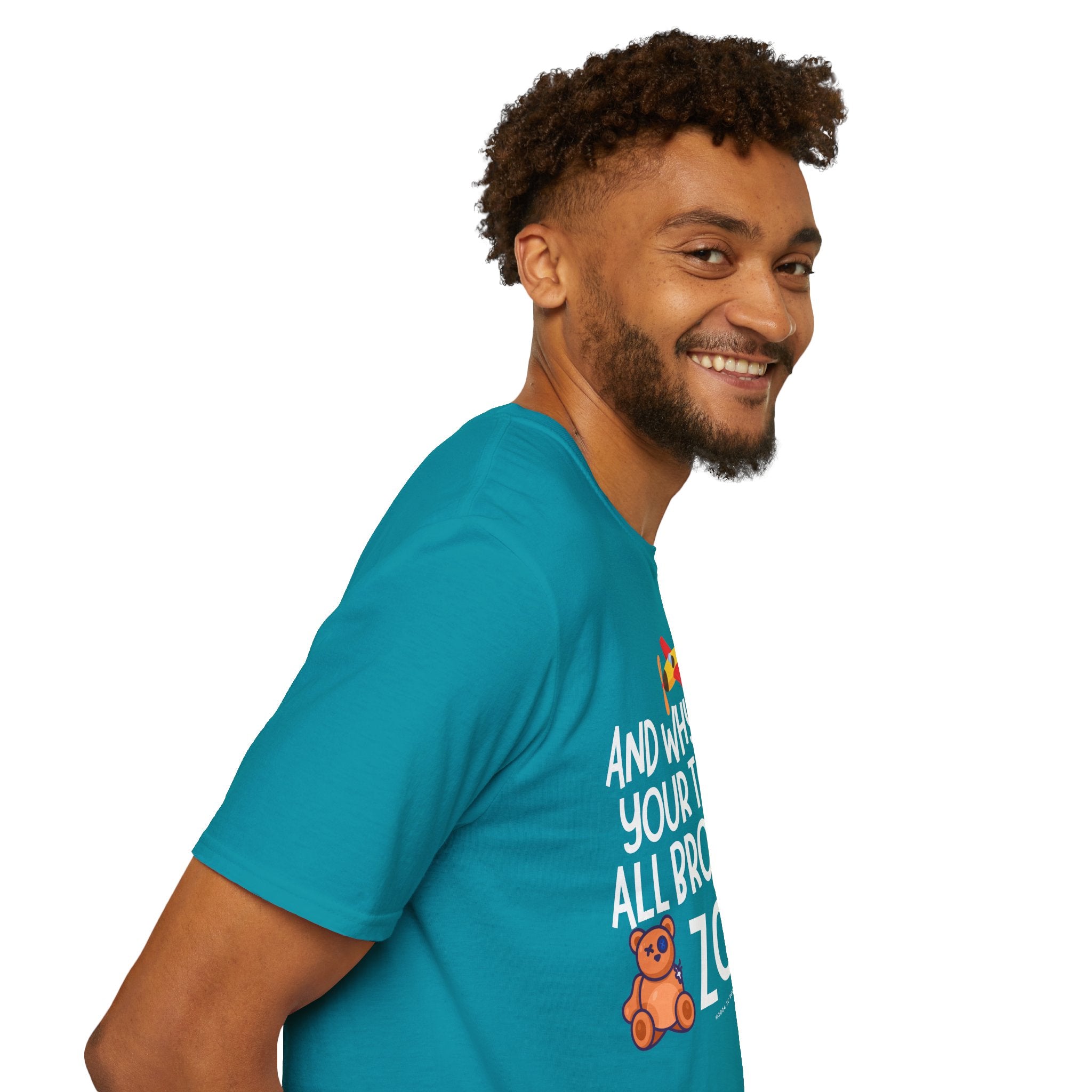 And Why Are Your Toys All Broken Zola? Unisex Softstyle T-Shirt