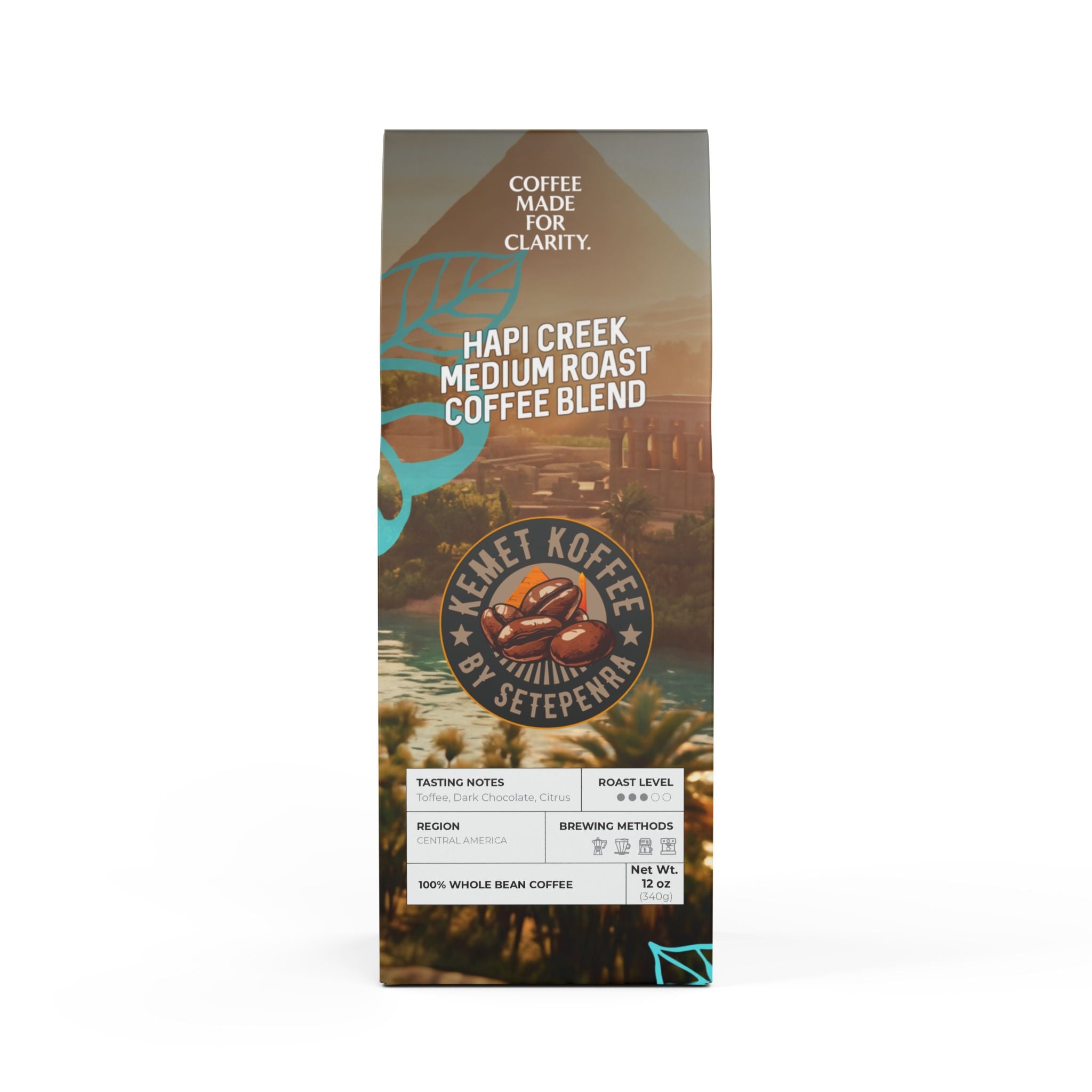 Kemet Koffee By Setepenra Hapi Creek Medium Roast Coffee Blend