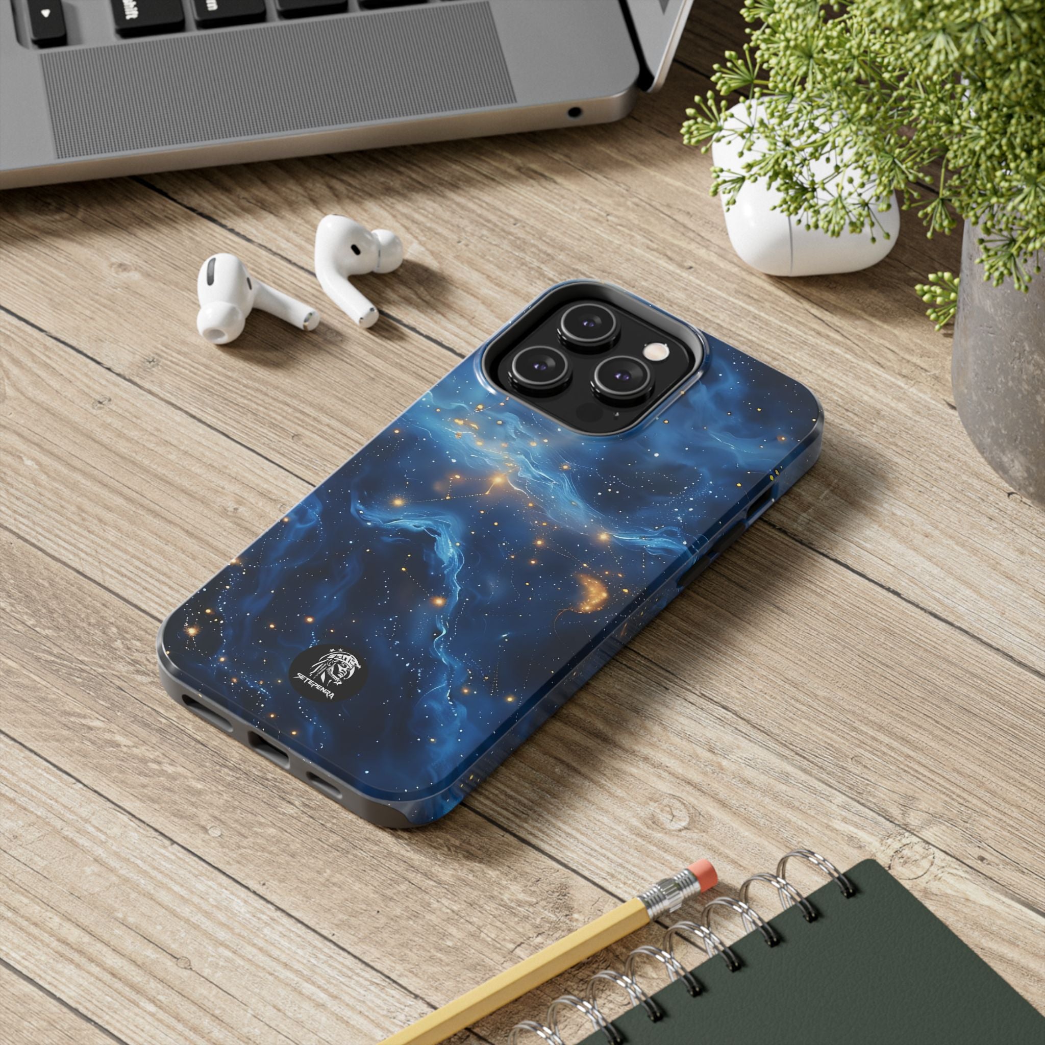 Blue Cosmos Tough Phone Case (For iPhone, Galaxy & More)