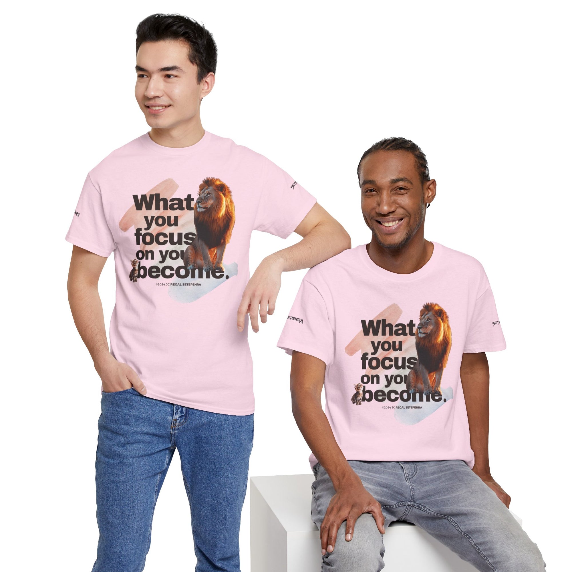 What You Focus On You Become Unisex Heavy Cotton Tee