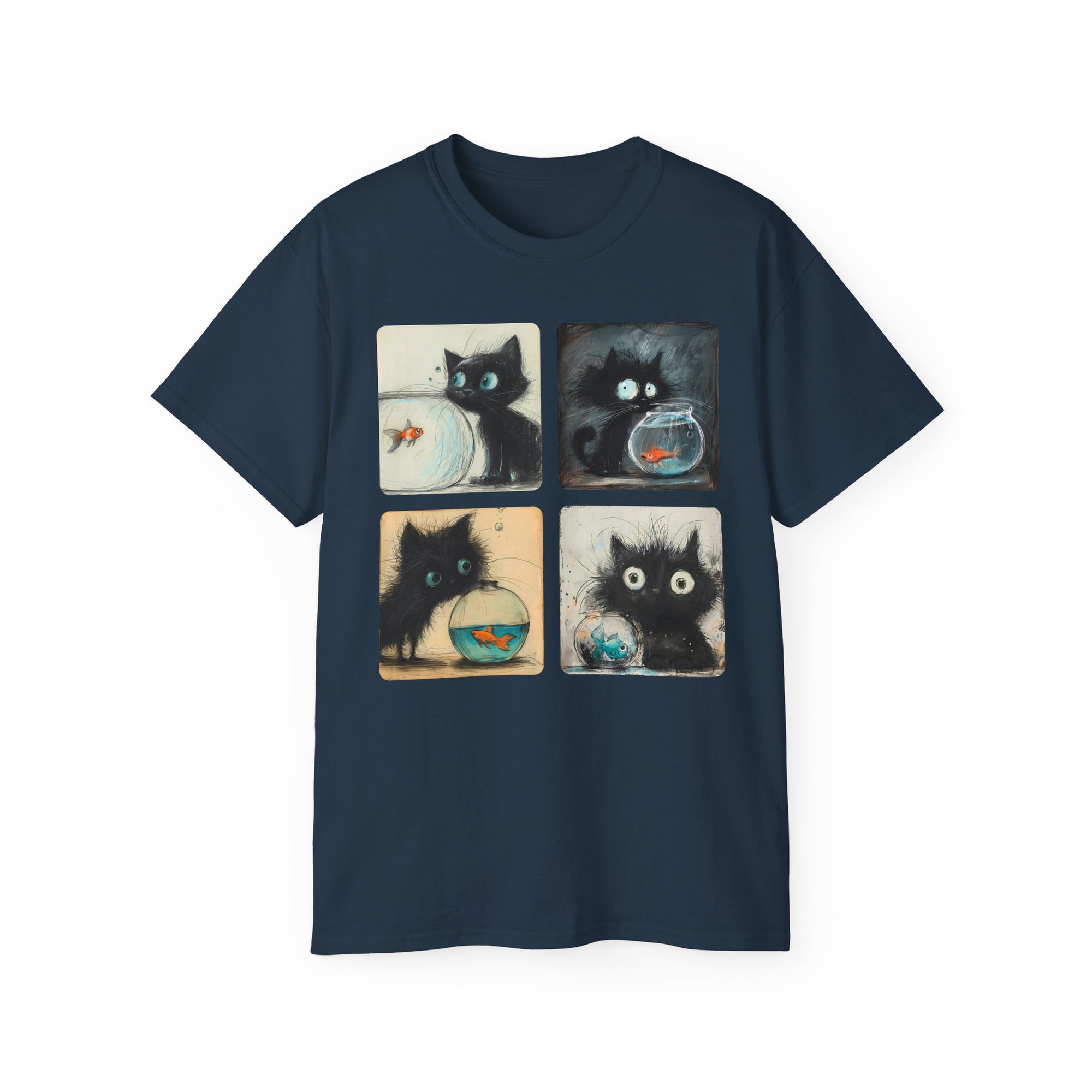 Fishy Kitty Unisex Ultra Cotton Tee SETEPENRA T-Shirt.