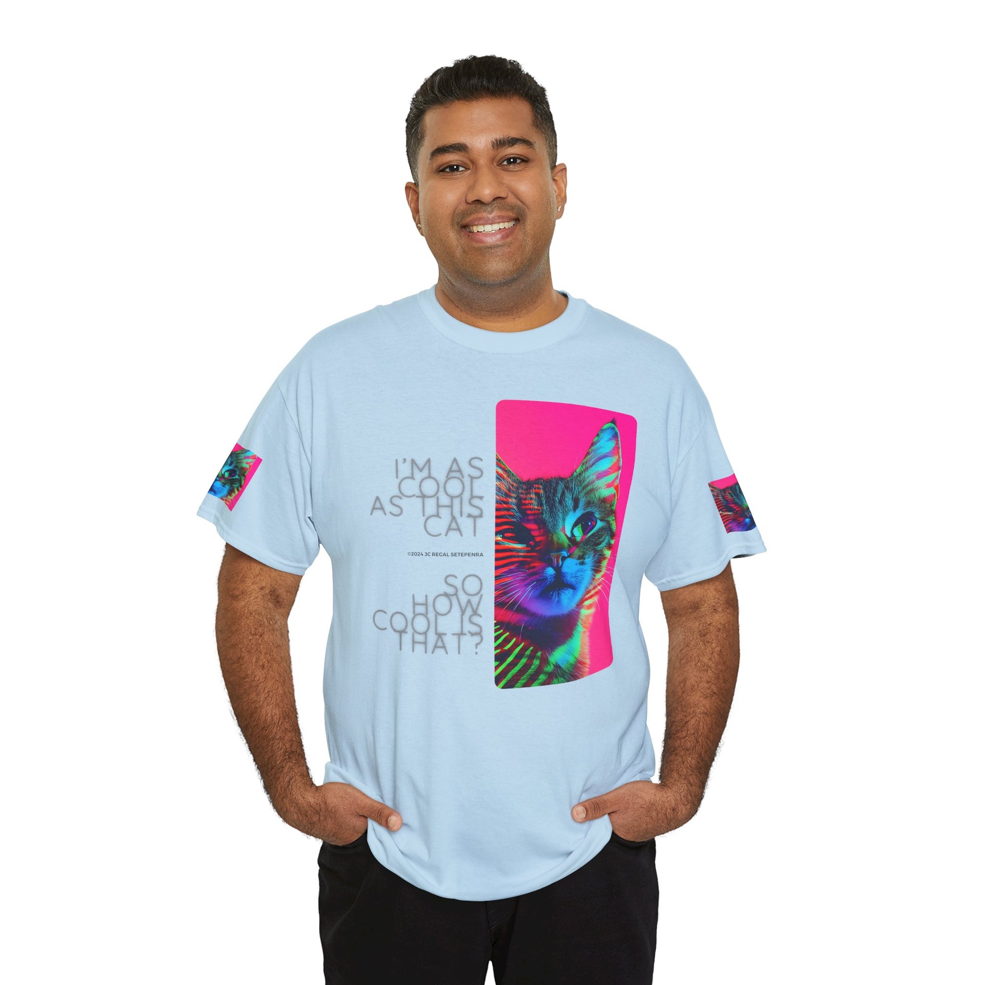 Cool Cat (Whiskers 2) Unisex Heavy Cotton Tee