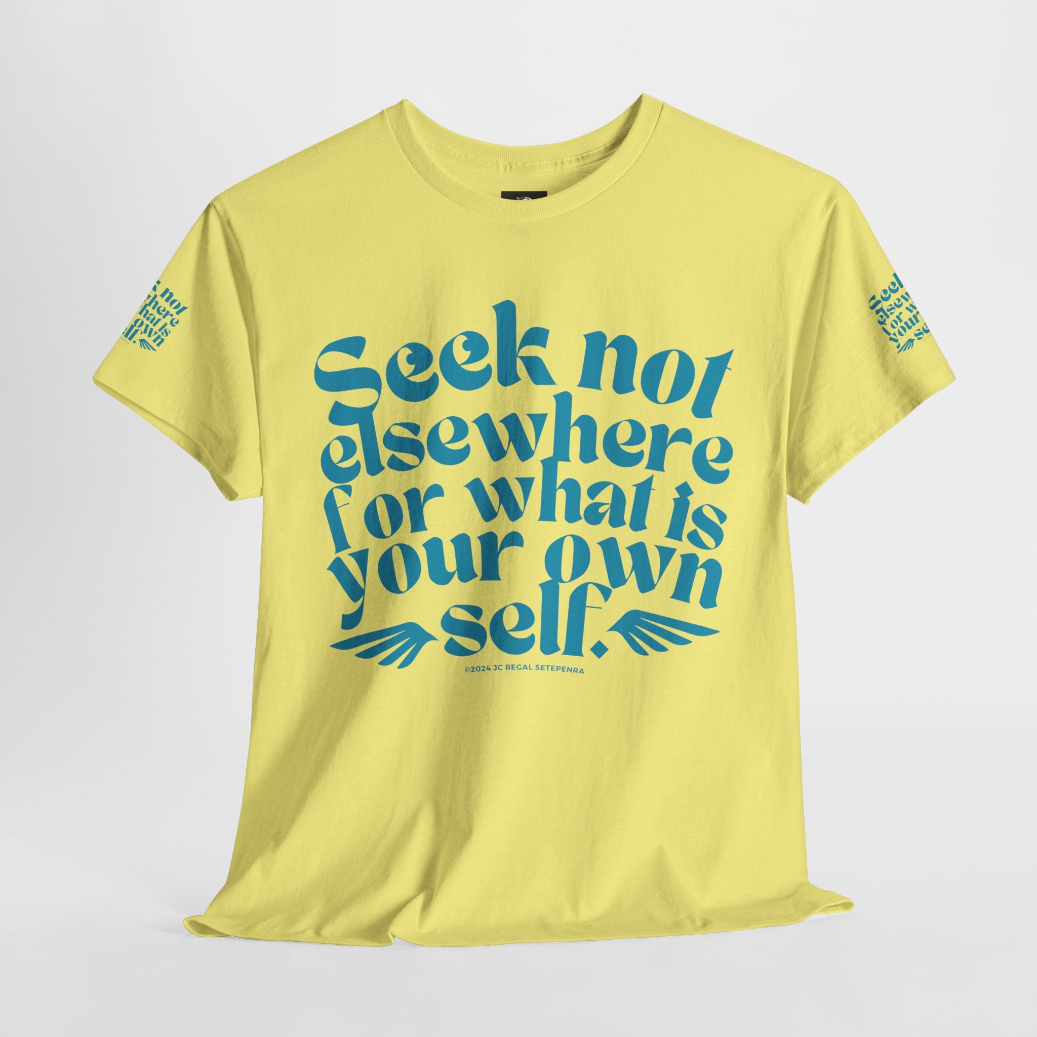 Seek Not Elsewhere (Aqua Edition) Unisex Heavy Cotton Tee
