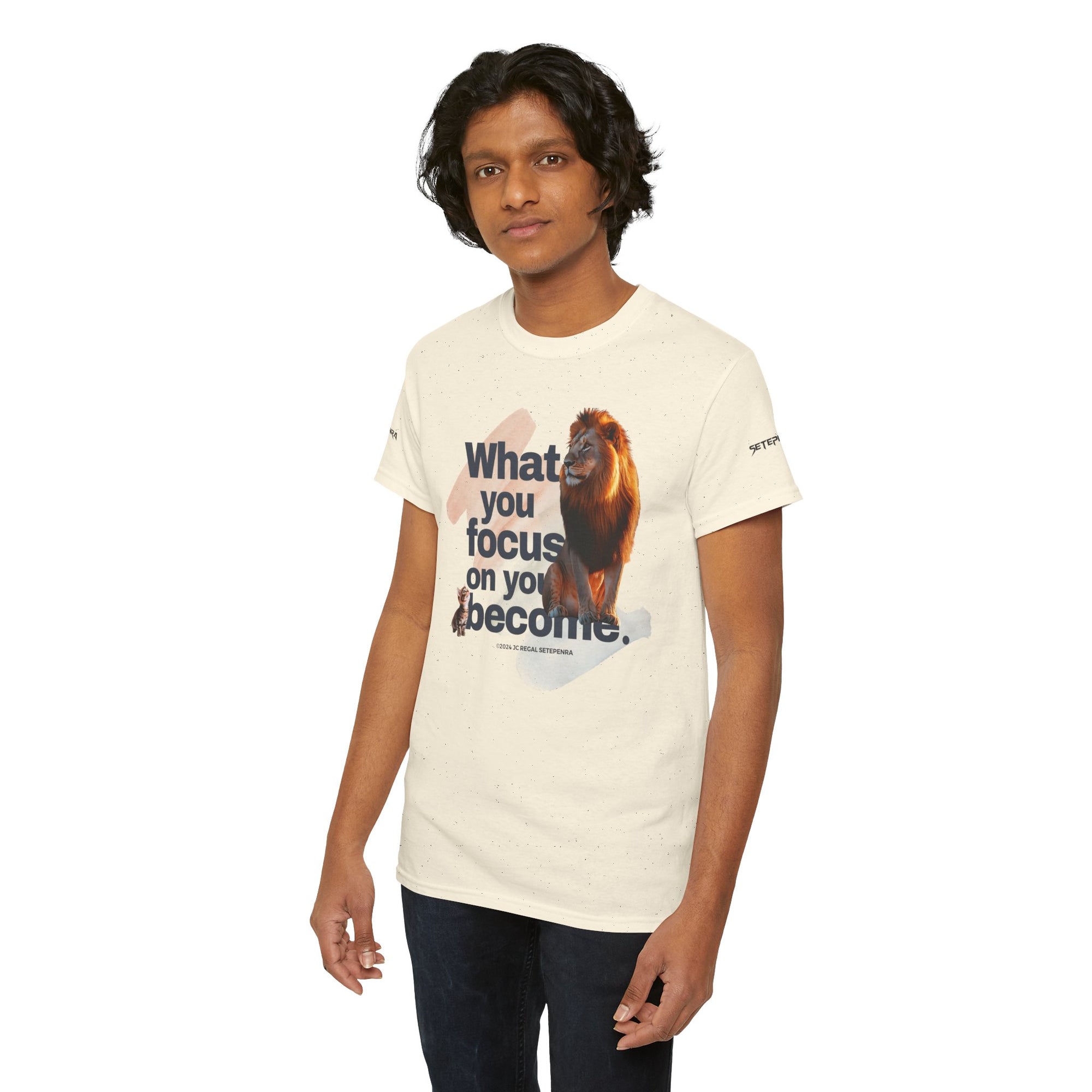 What You Focus On You Become Unisex Heavy Cotton Tee