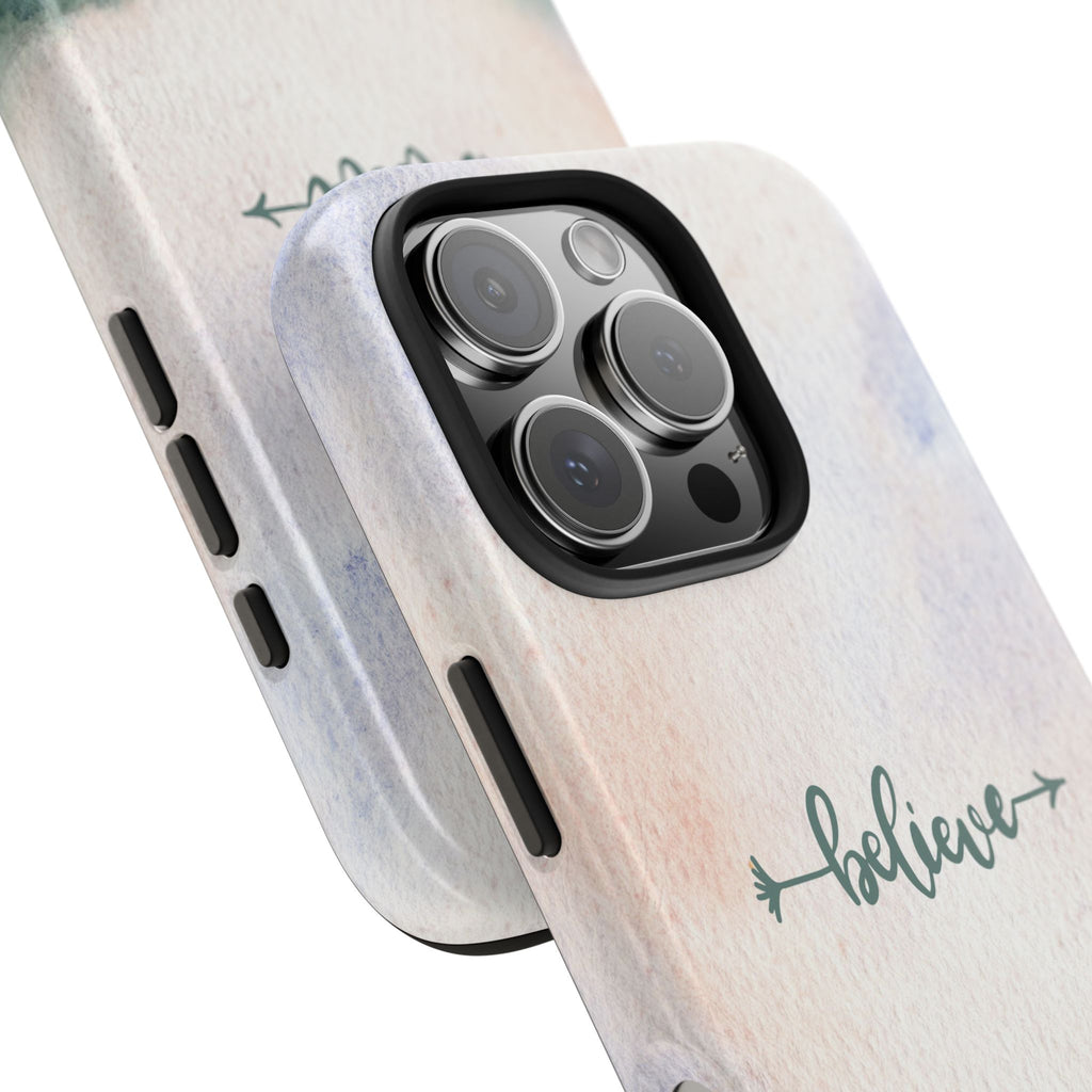 Believe Tough Phone Case (For iPhone, Galaxy & More) - Watercolor Flower