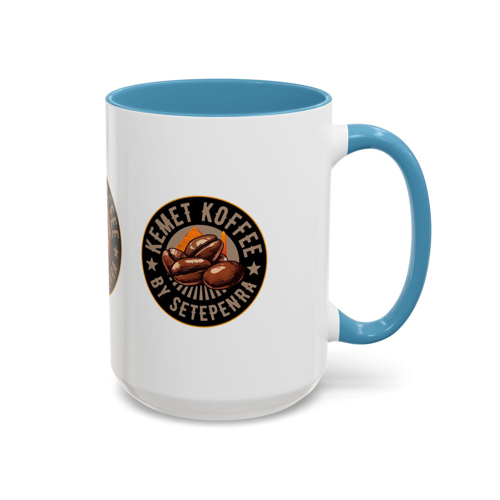 Kemet Koffee By Setepenra Accent Coffee Mug, 11oz, 15oz (Various Colors)