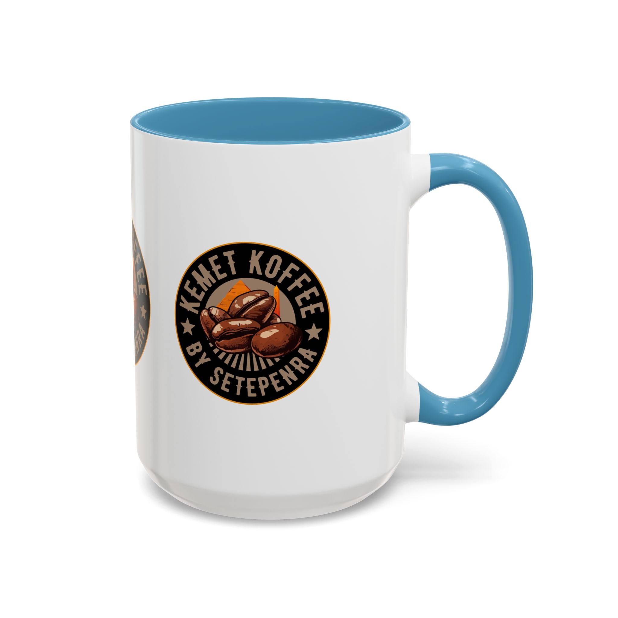 Kemet Koffee By Setepenra Accent Coffee Mug, 11oz, 15oz (Various Colors)