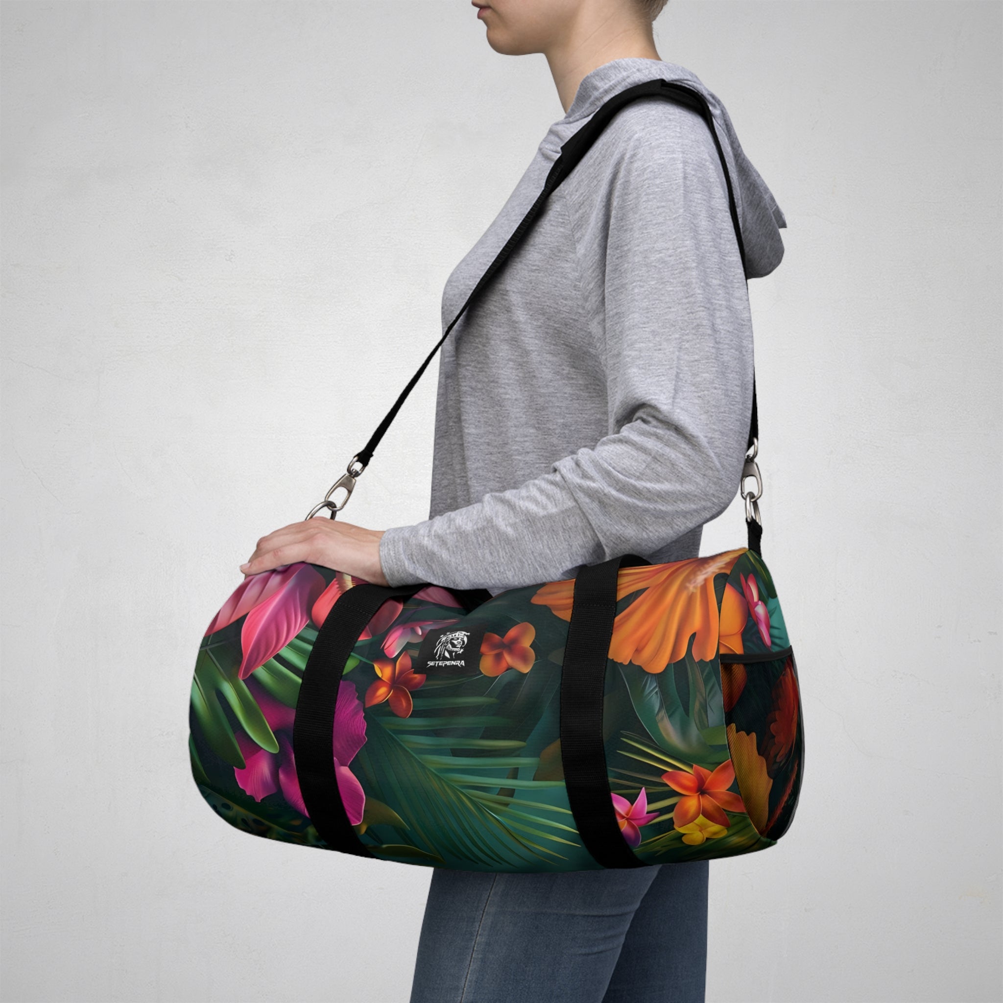 Tropican Retreat (Scene 2) Duffel Bag SETEPENRA Bags.