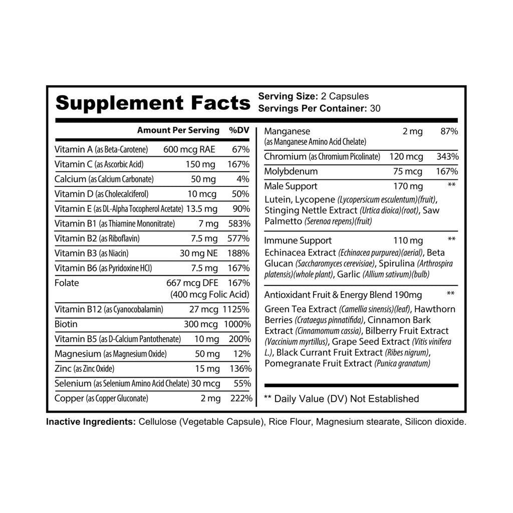 SETEPENRA Goodstuff Multivitamin for Men Supplement (60 Capsules) SETEPENRA Food Supplements.