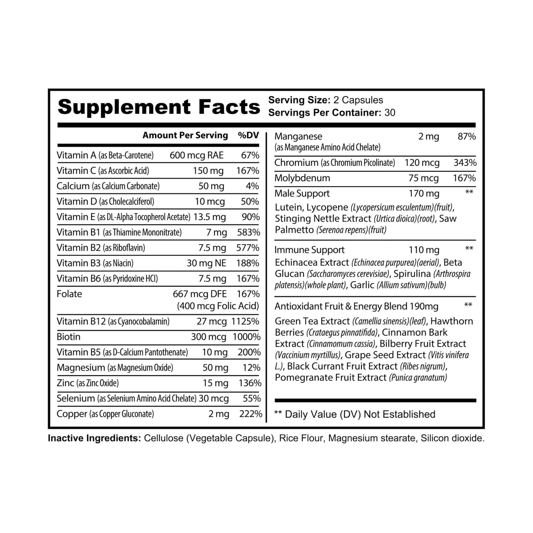 SETEPENRA Goodstuff Multivitamin for Men Supplement (60 Capsules) SETEPENRA Food Supplements.