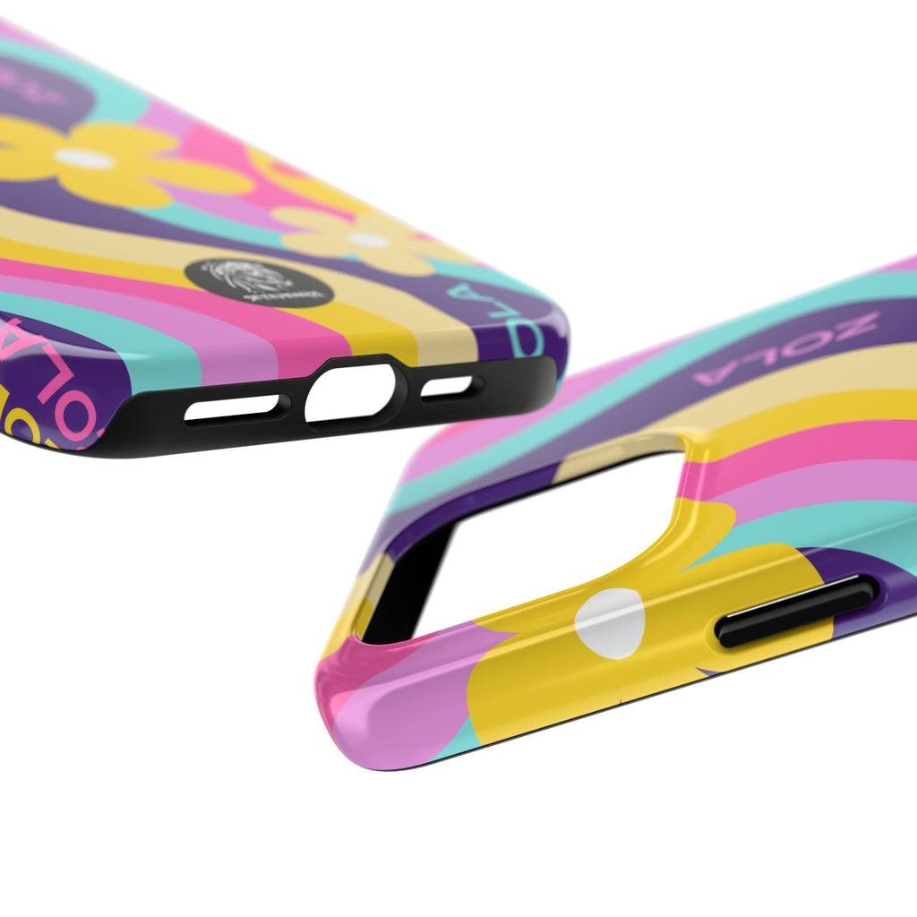 Zola Tough Phone Case (For iPhone, Galaxy & More) - Purple Wave