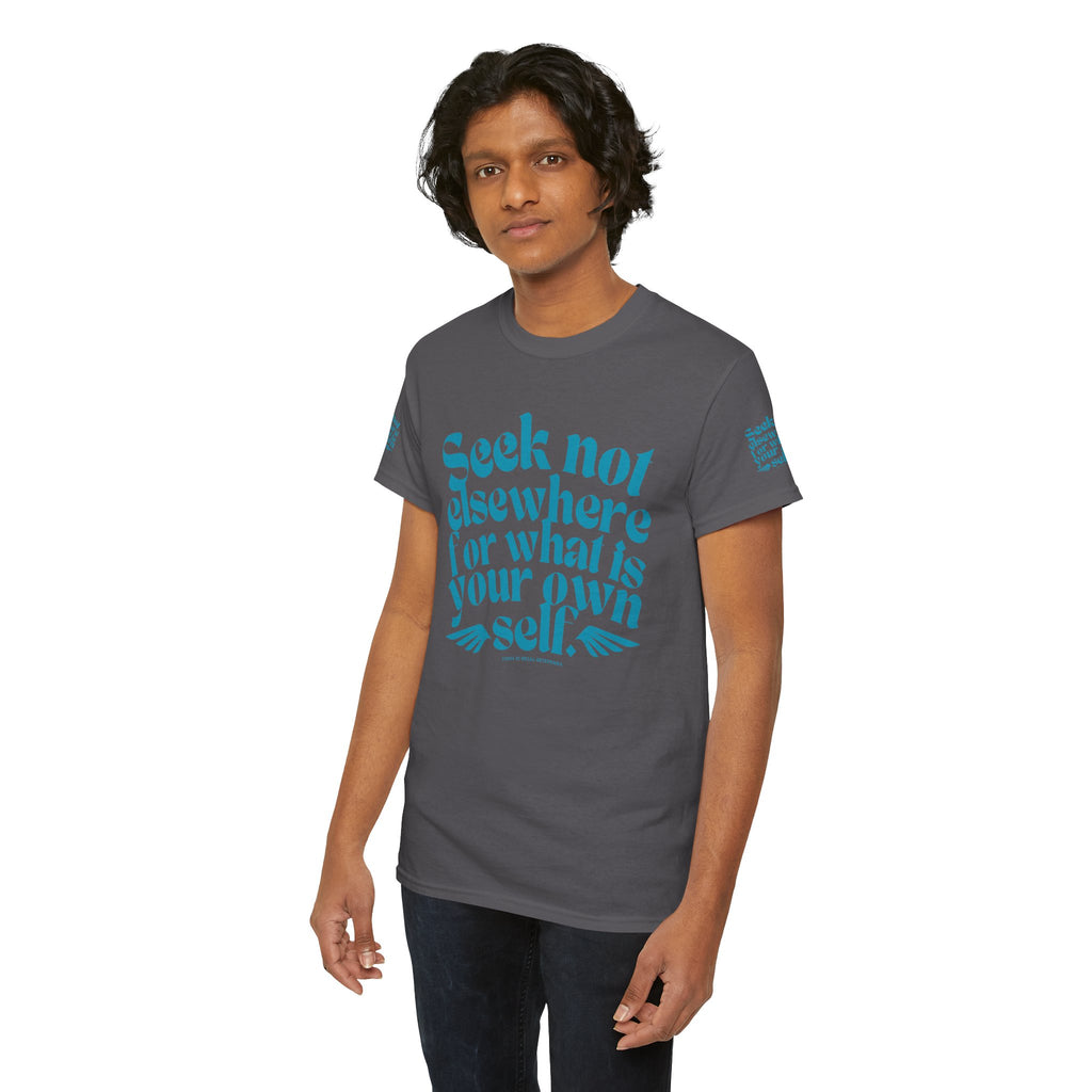 Seek Not Elsewhere (Aqua Edition) Unisex Heavy Cotton Tee