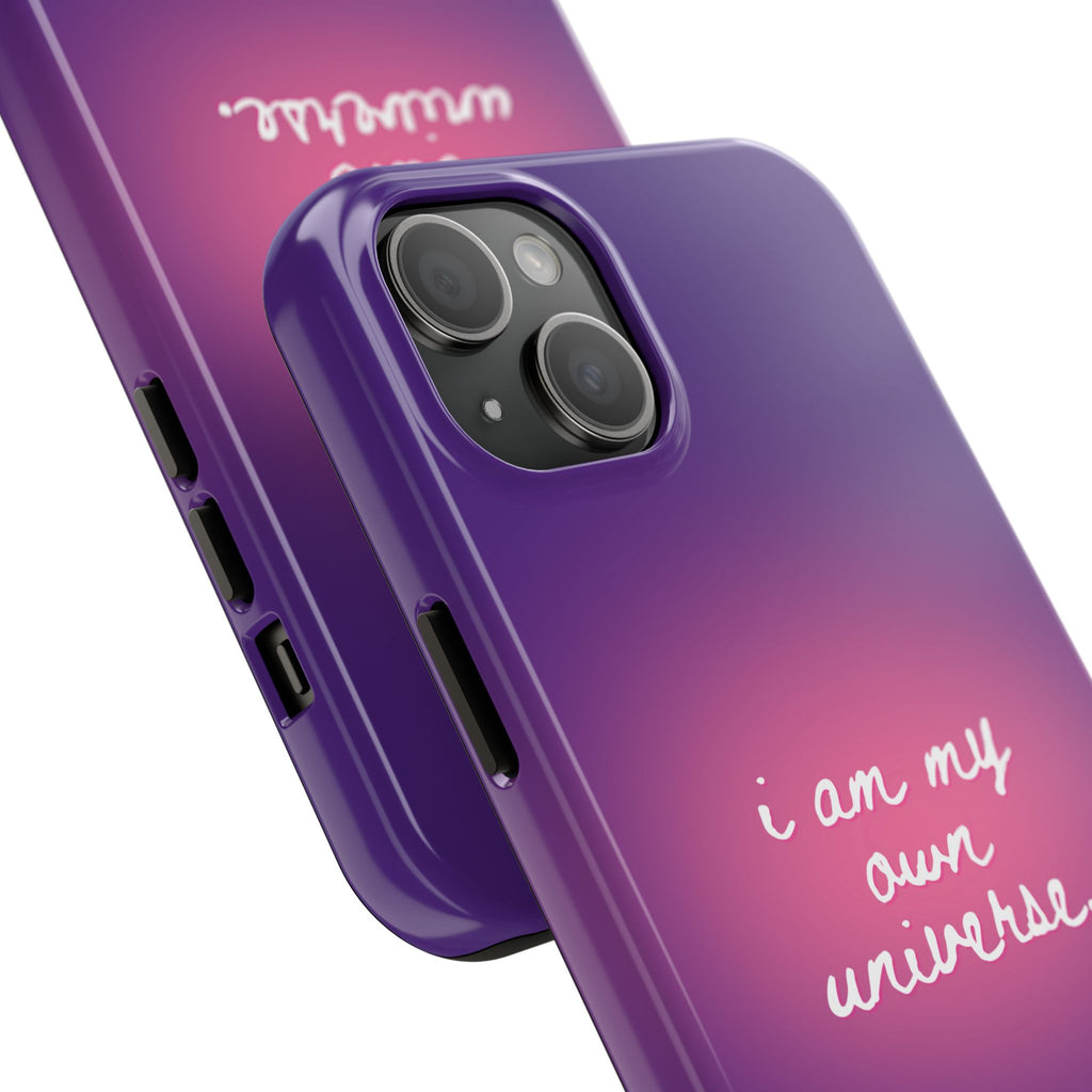 I Am My Own Universe Tough Phone Case (For iPhone, Galaxy & More) - Purple