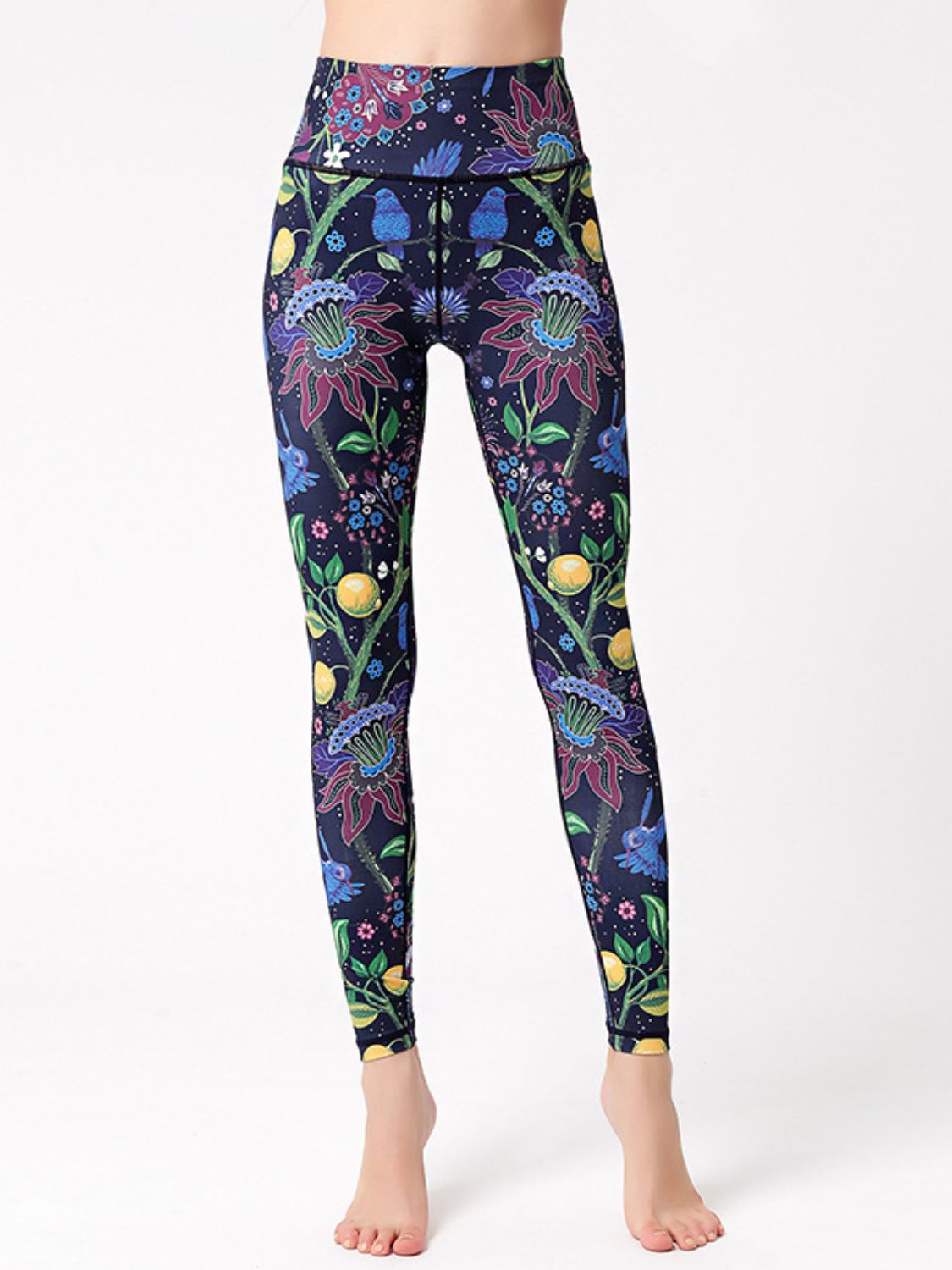 Printed High Waist Active Leggings SETEPENRA .
