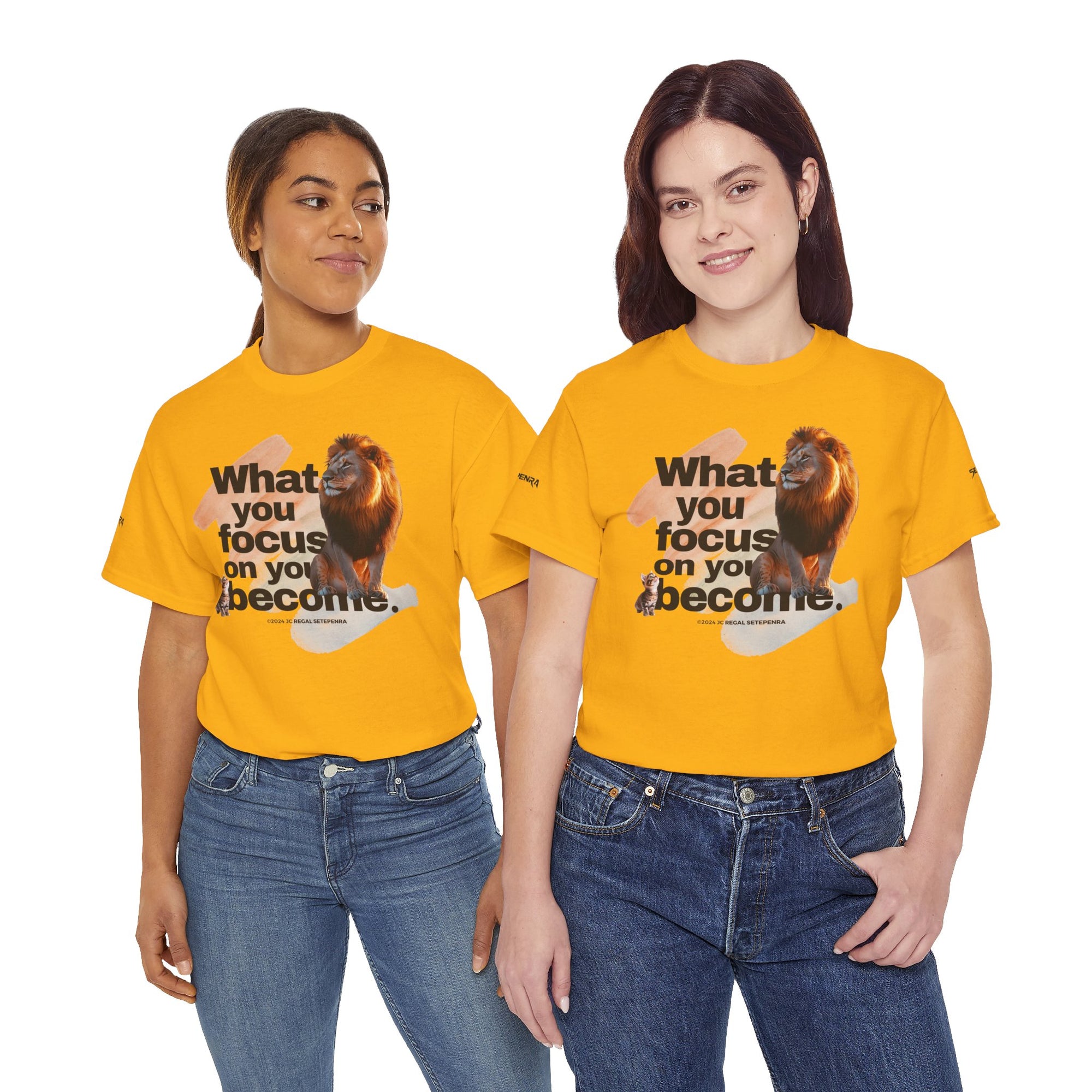 What You Focus On You Become Unisex Heavy Cotton Tee