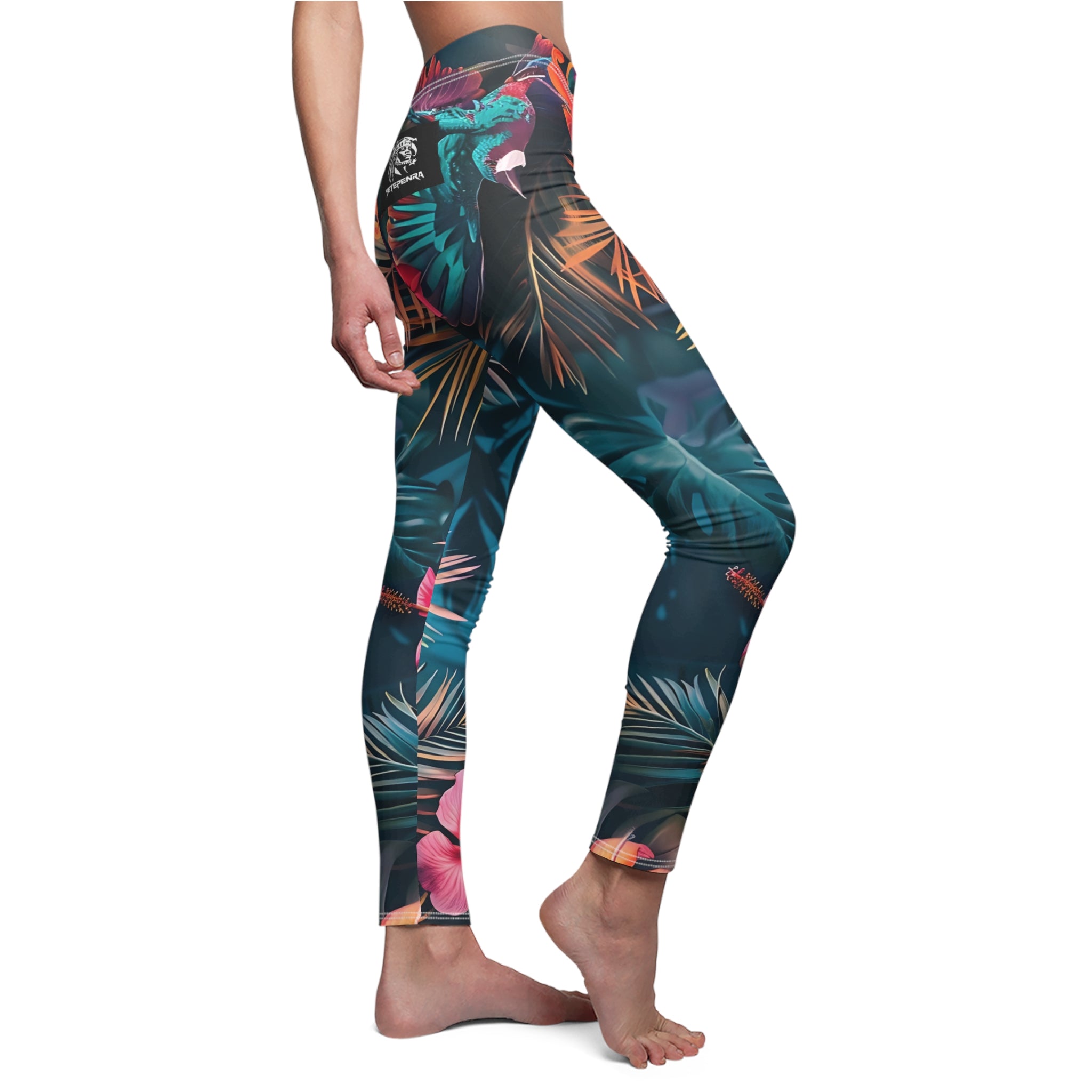 Tropican Retreat (Scene 4) Women's Cut & Sew Casual Leggings SETEPENRA All Over Prints.