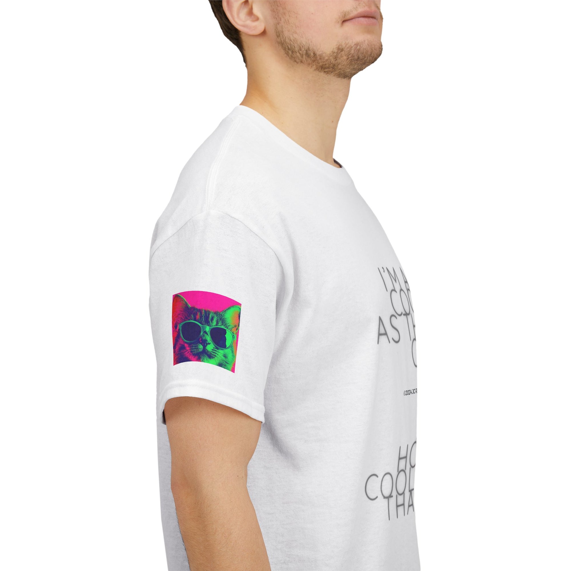 Cool Cat (Whiskers 1) Unisex Heavy Cotton Tee