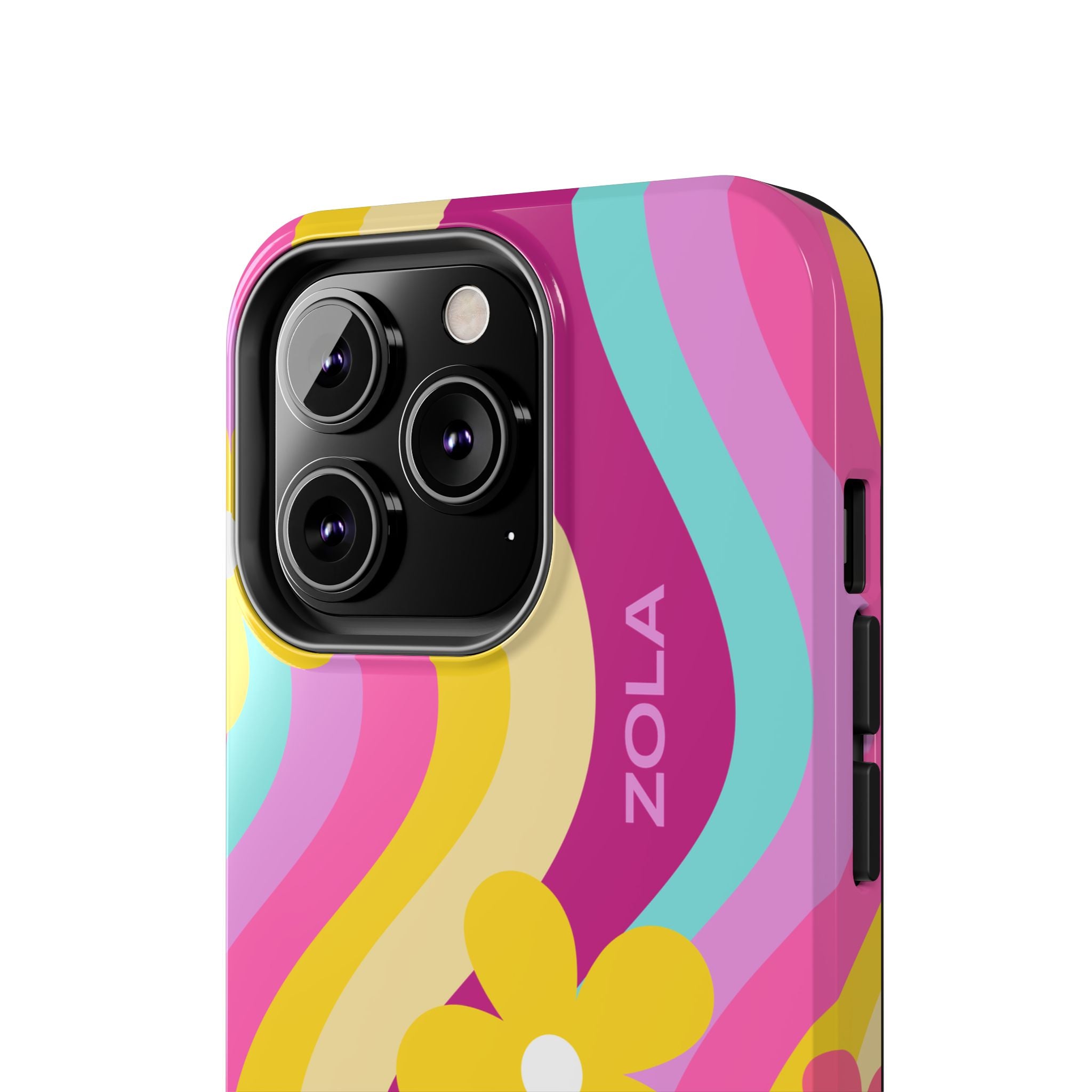 Zola Tough Phone Case (For iPhone, Galaxy & More) - Pink Wave