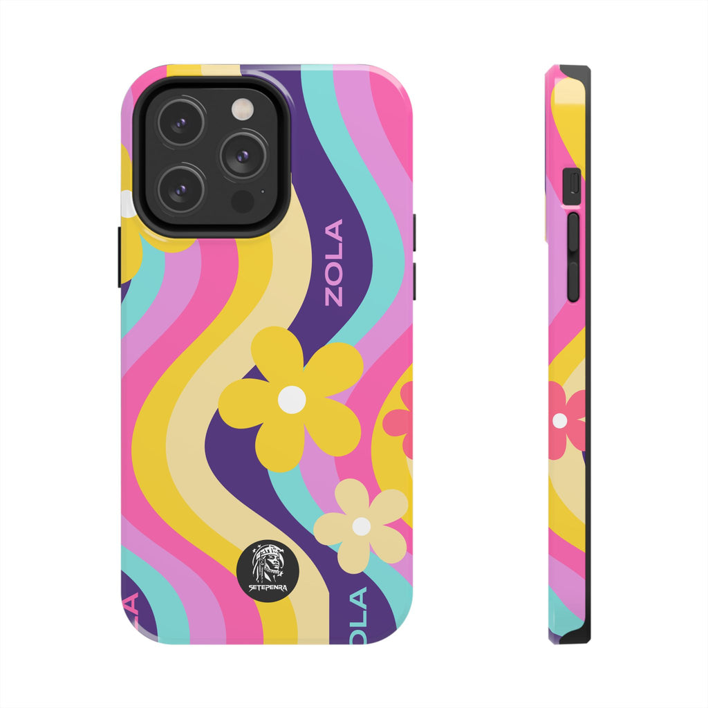 Zola Tough Phone Case (For iPhone, Galaxy & More) - Purple Wave