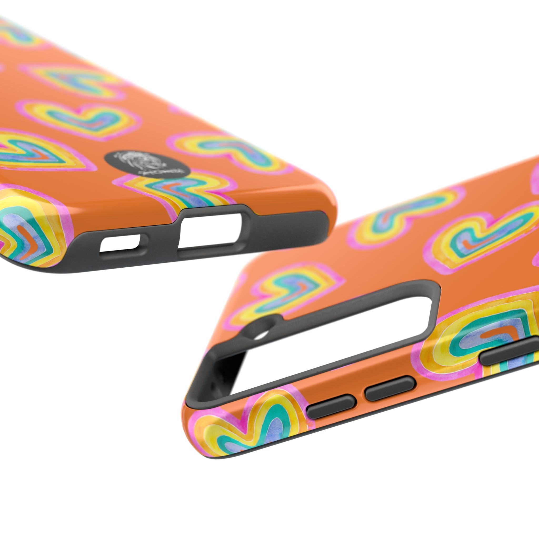 Rainbow Heart Tough Phone Case (For iPhone, Galaxy & More) - Crusta