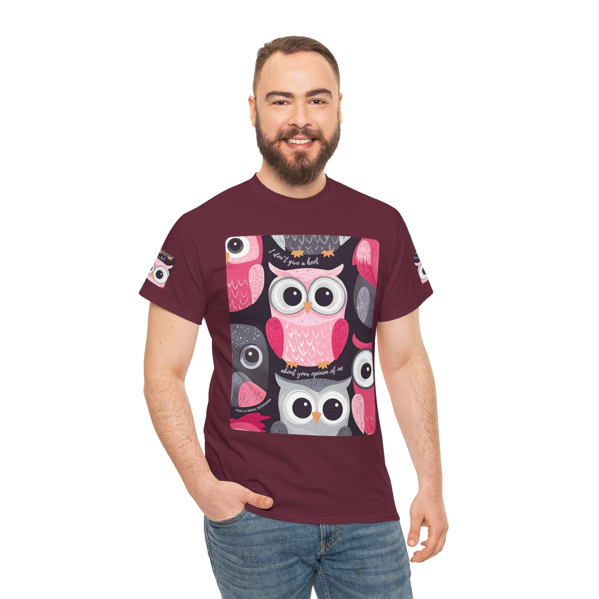 Don't Give A Hoot Unisex Heavy Cotton Tee