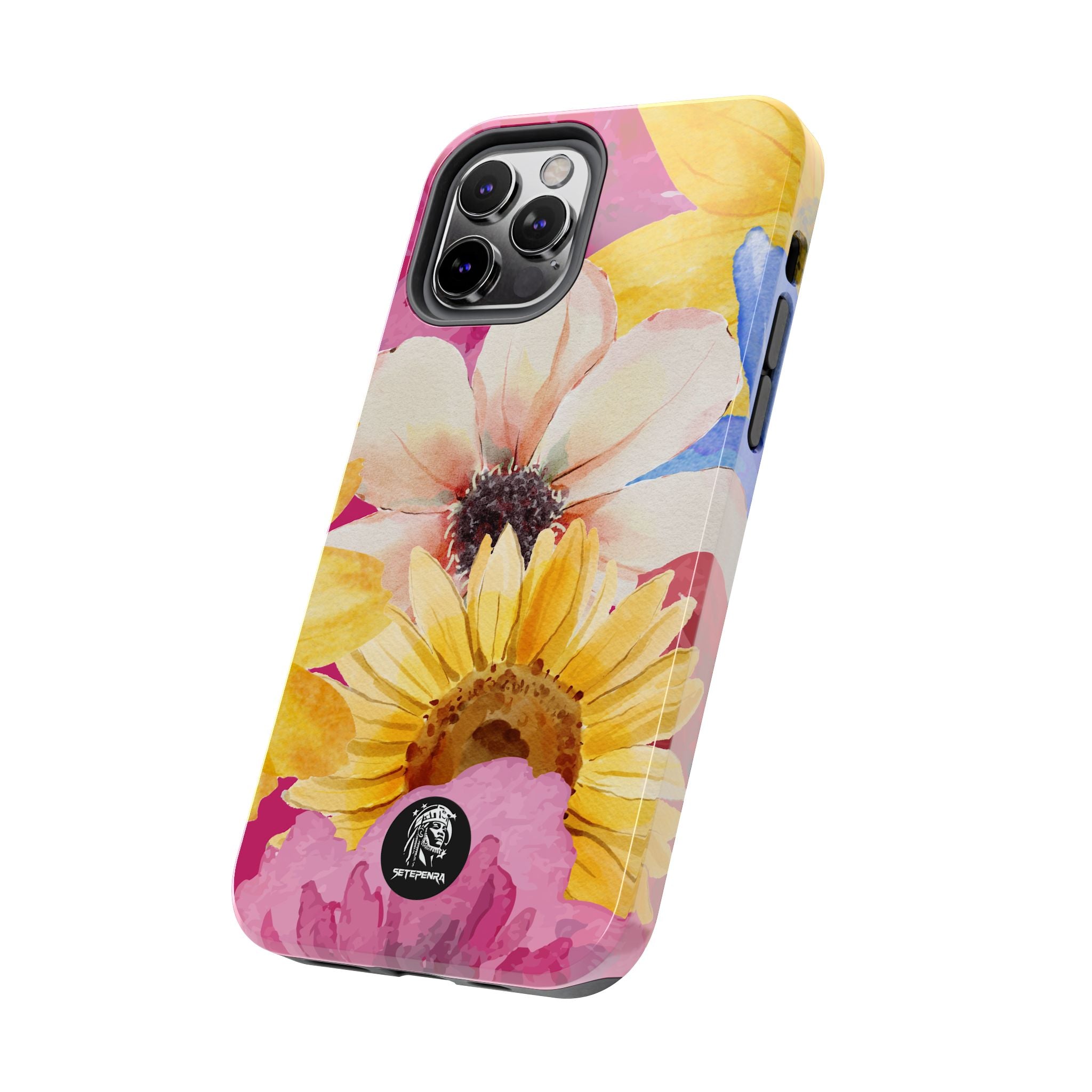 Watercolor Flowers Tough Phone Case (For iPhone, Galaxy & More)