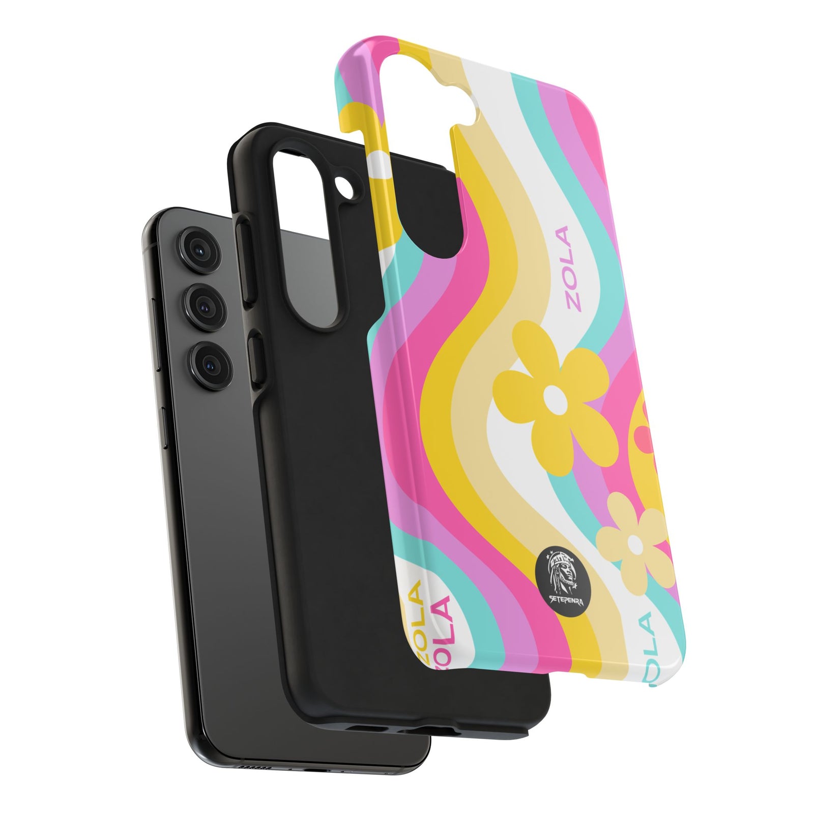 Zola Tough Phone Case (For iPhone, Galaxy & More) - White Wave SETEPENRA Phone Case.