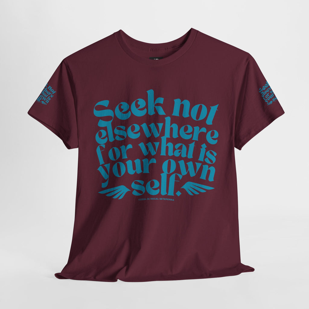 Seek Not Elsewhere (Aqua Edition) Unisex Heavy Cotton Tee
