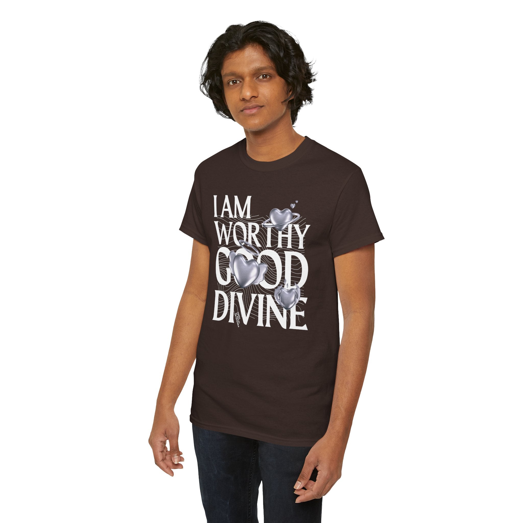 I AM WORTHY GOOD DIVINE Unisex Heavy Cotton Tee