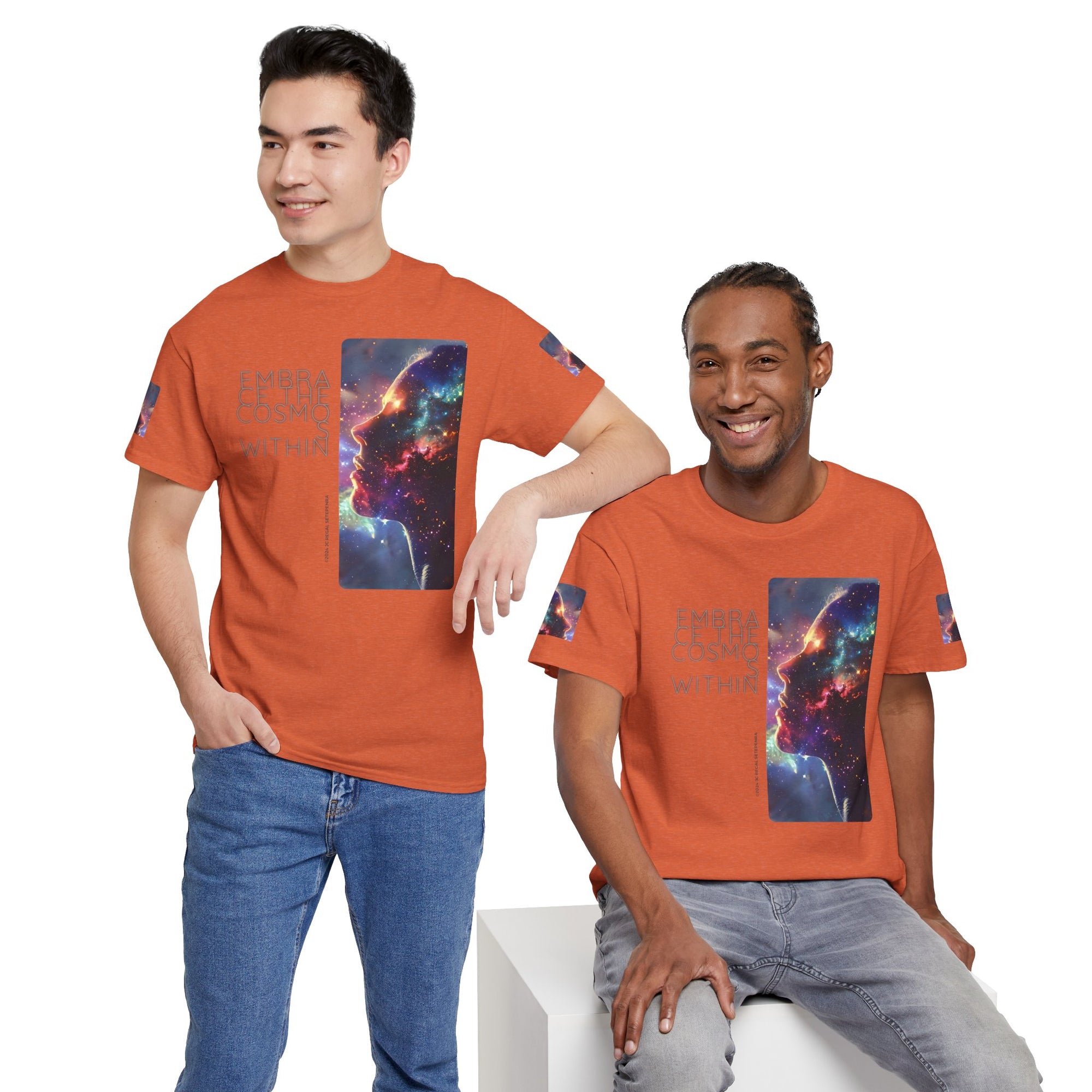 Embrace The Cosmos Within Unisex Heavy Cotton Tee