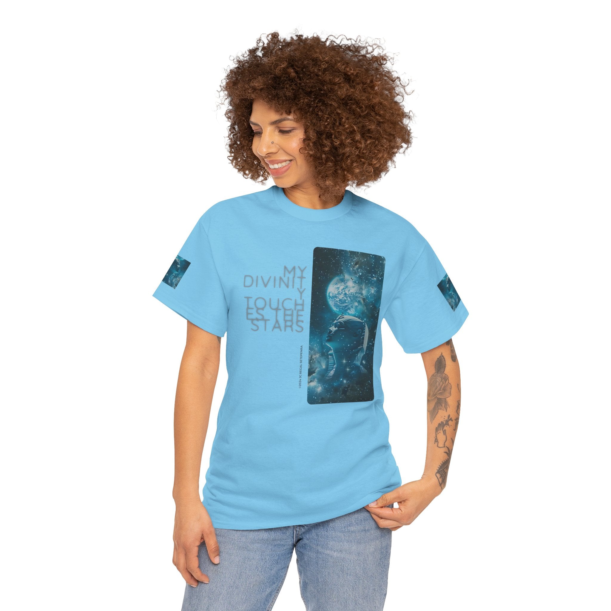 My Divinity Touches The Stars Unisex Heavy Cotton Tee