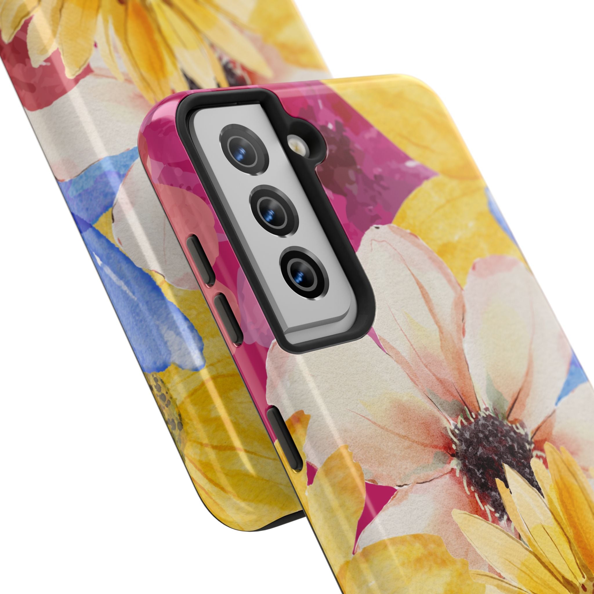 Watercolor Flowers Tough Phone Case (For iPhone, Galaxy & More)