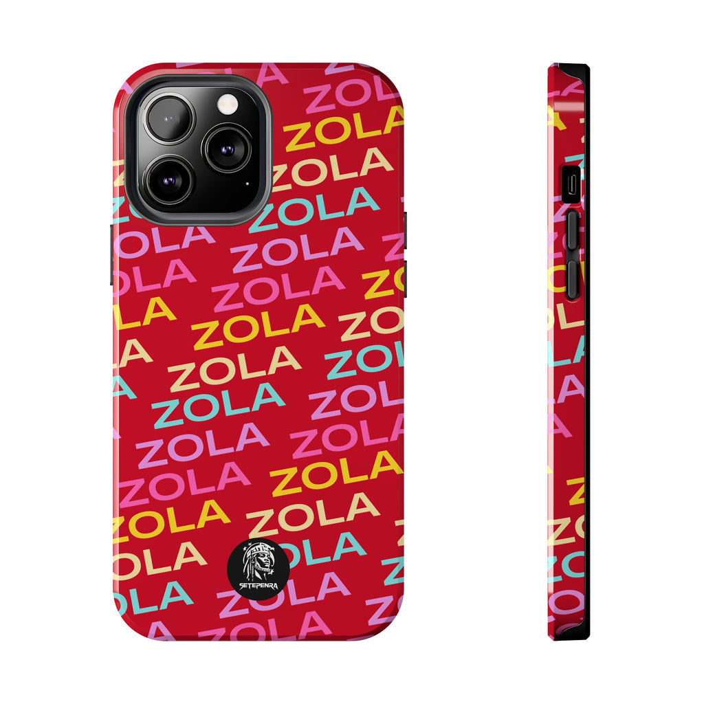 Zola Tough Phone Case (For iPhone, Galaxy & More) - Dark Red SETEPENRA Phone Case.