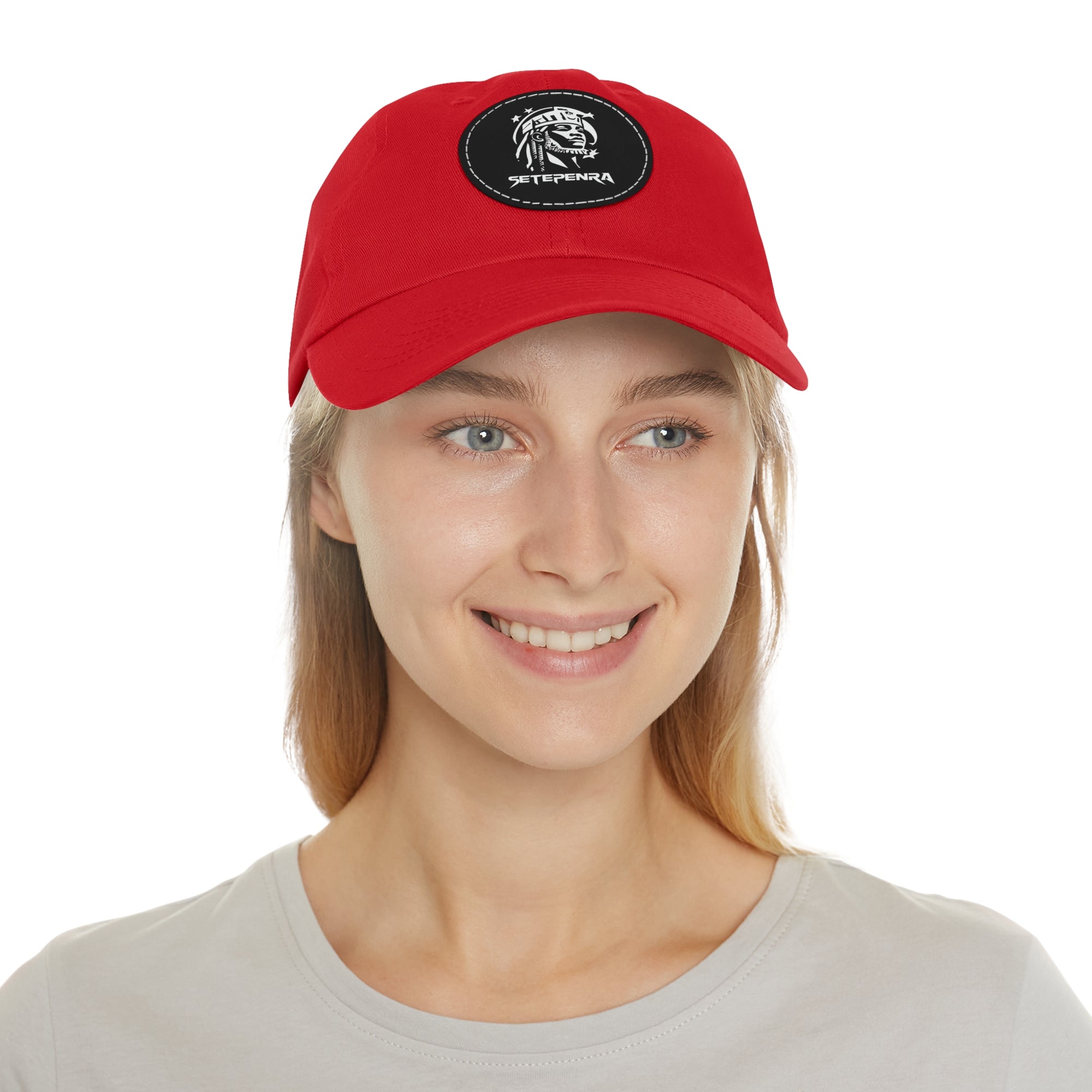 SETEPENRA Dad Hat with Leather Patch (Round)
