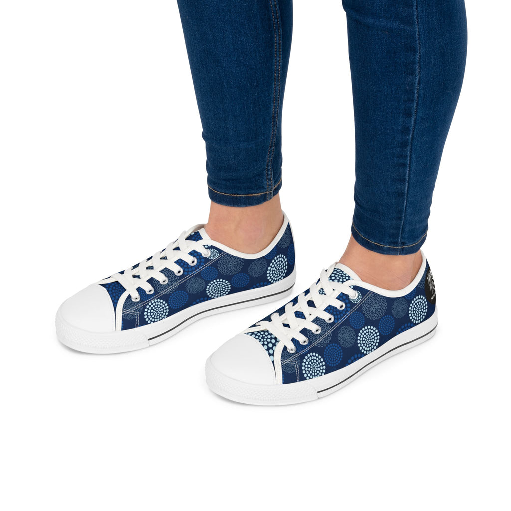 Kaleido Blue Women's Low Top Sneakers