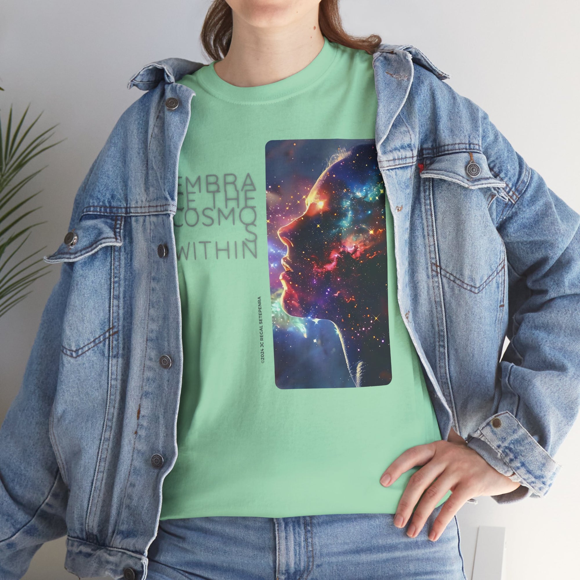 Embrace The Cosmos Within Unisex Heavy Cotton Tee