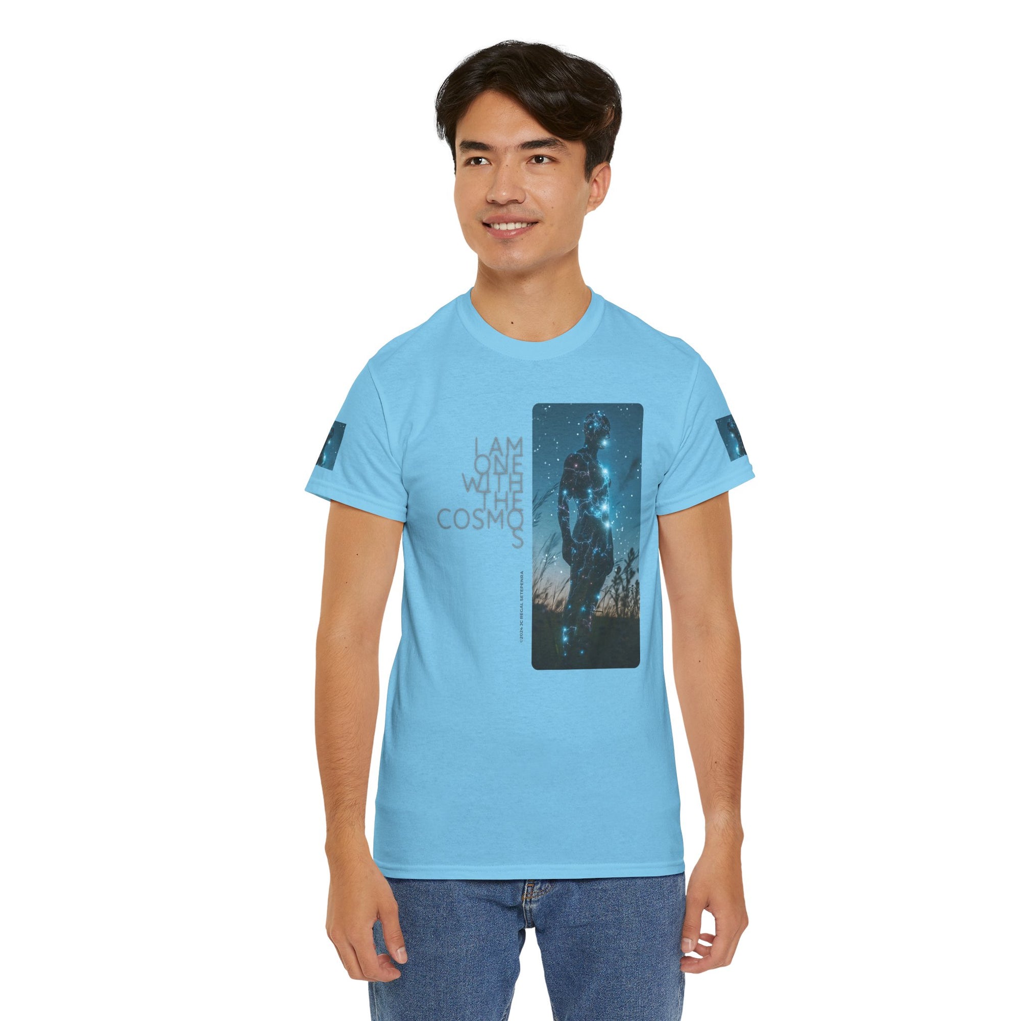 One With The Cosmos Unisex Heavy Cotton Tee