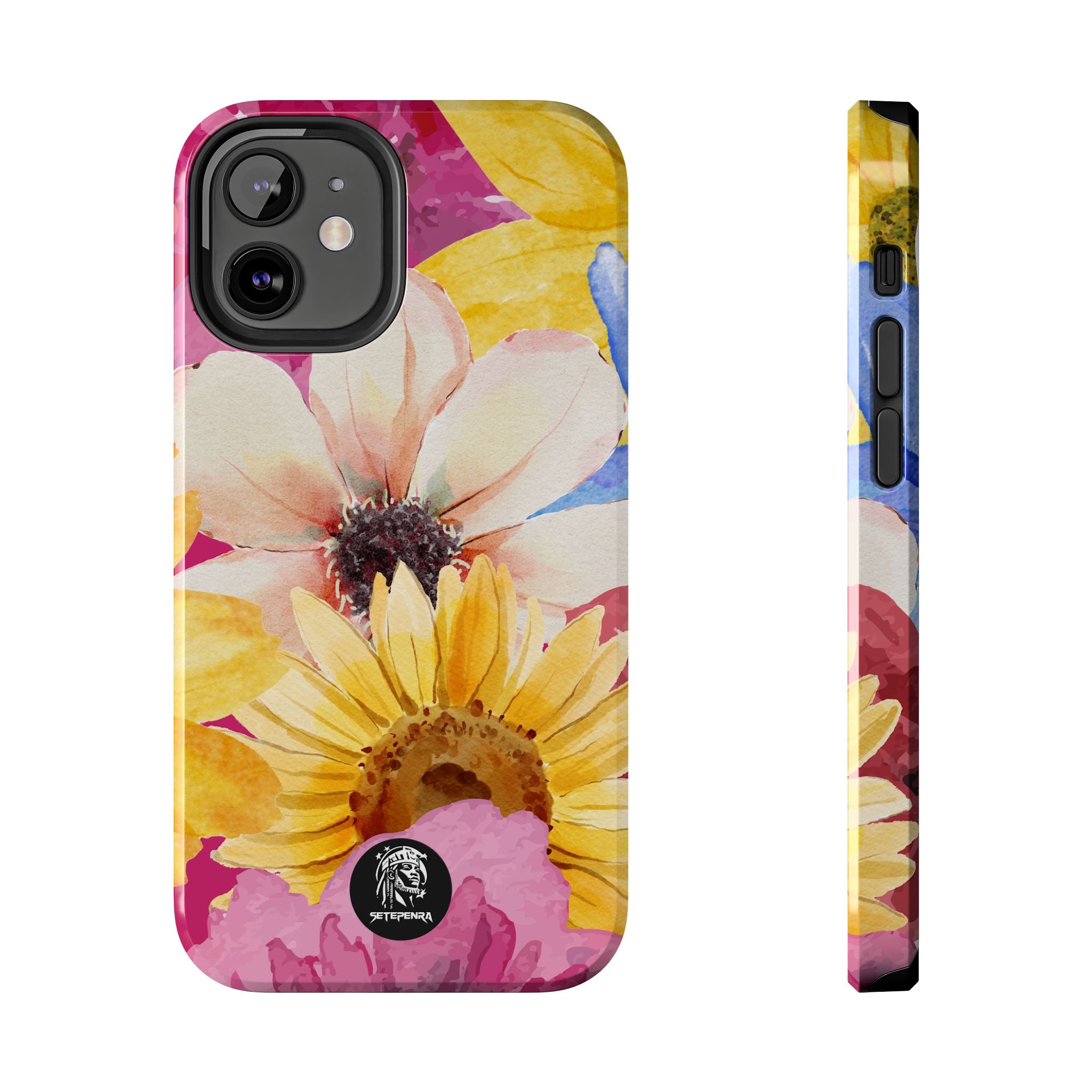 Watercolor Flowers Tough Phone Case (For iPhone, Galaxy & More) SETEPENRA Phone Case.